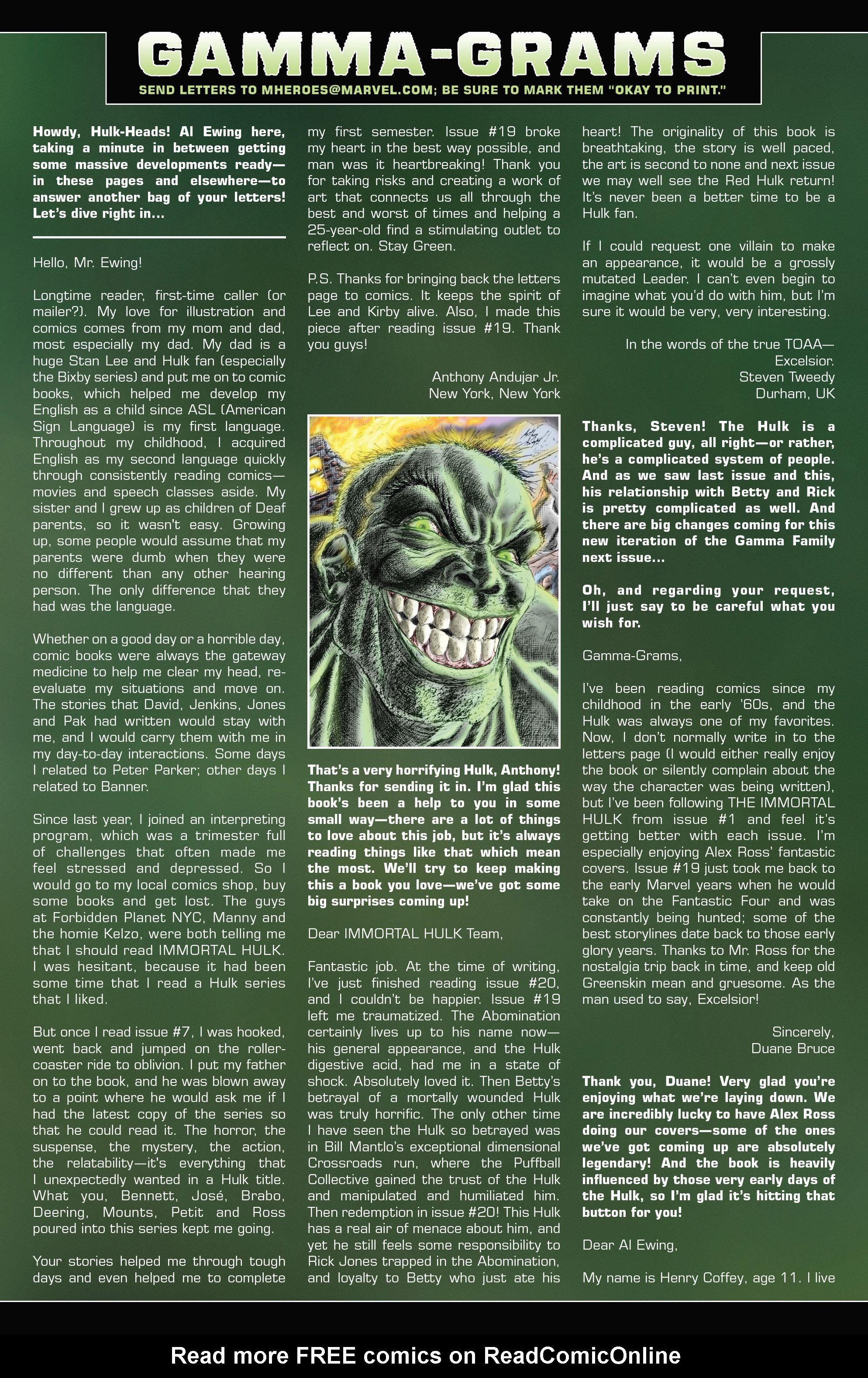 Read online Immortal Hulk comic -  Issue #23 - 20