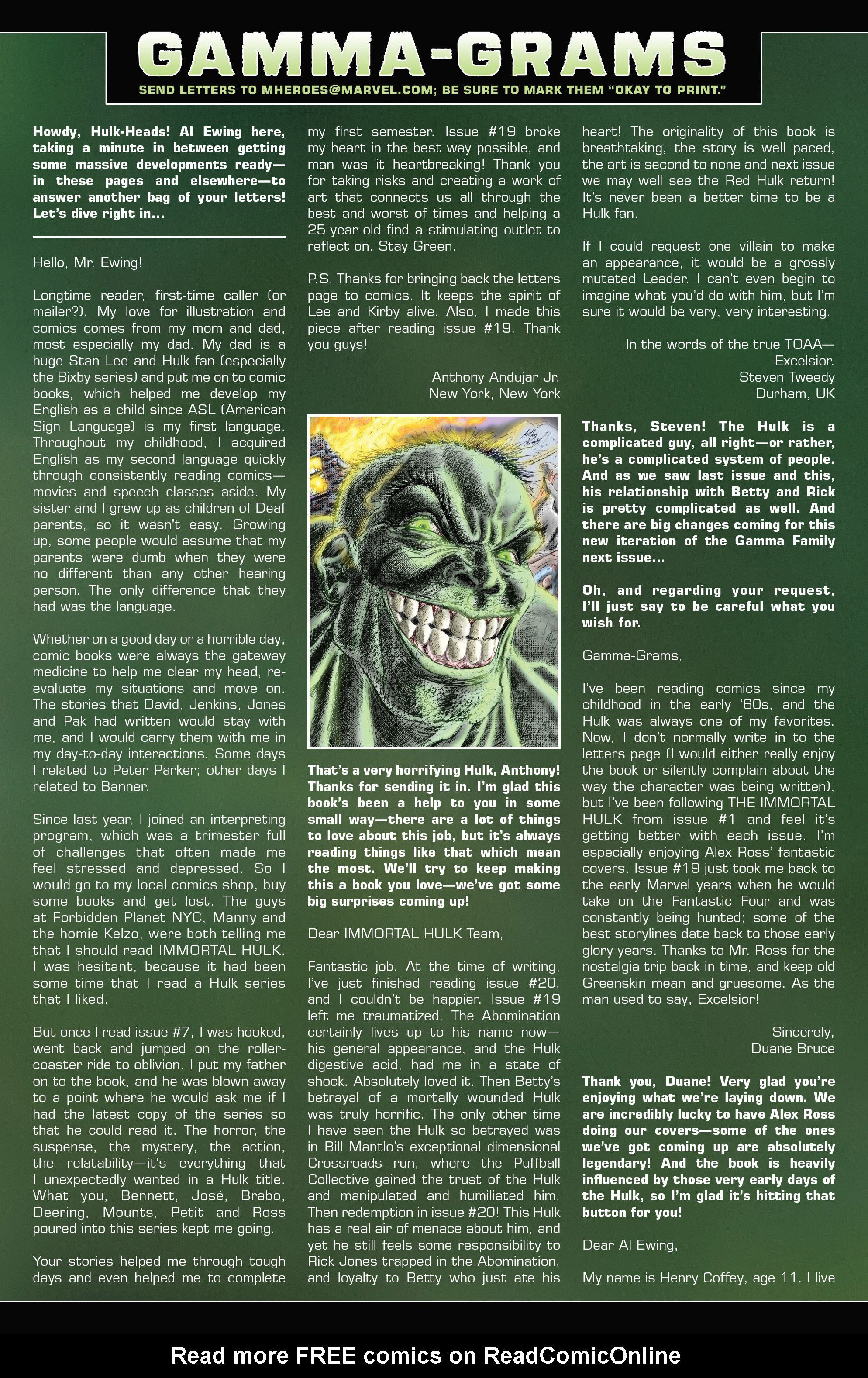 Read online Immortal Hulk comic -  Issue #23 - 20