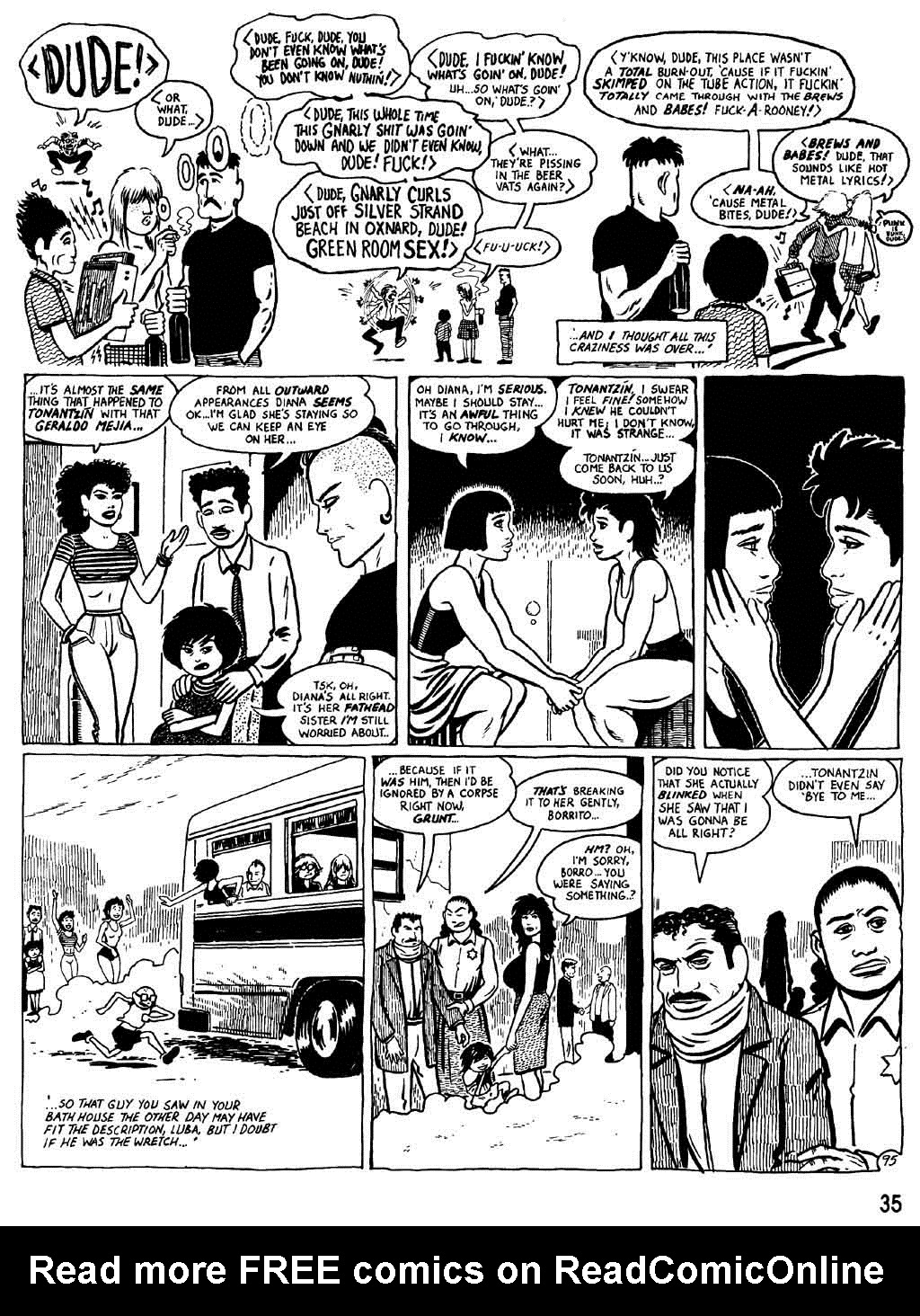 Read online Love and Rockets (1982) comic -  Issue #26 - 37