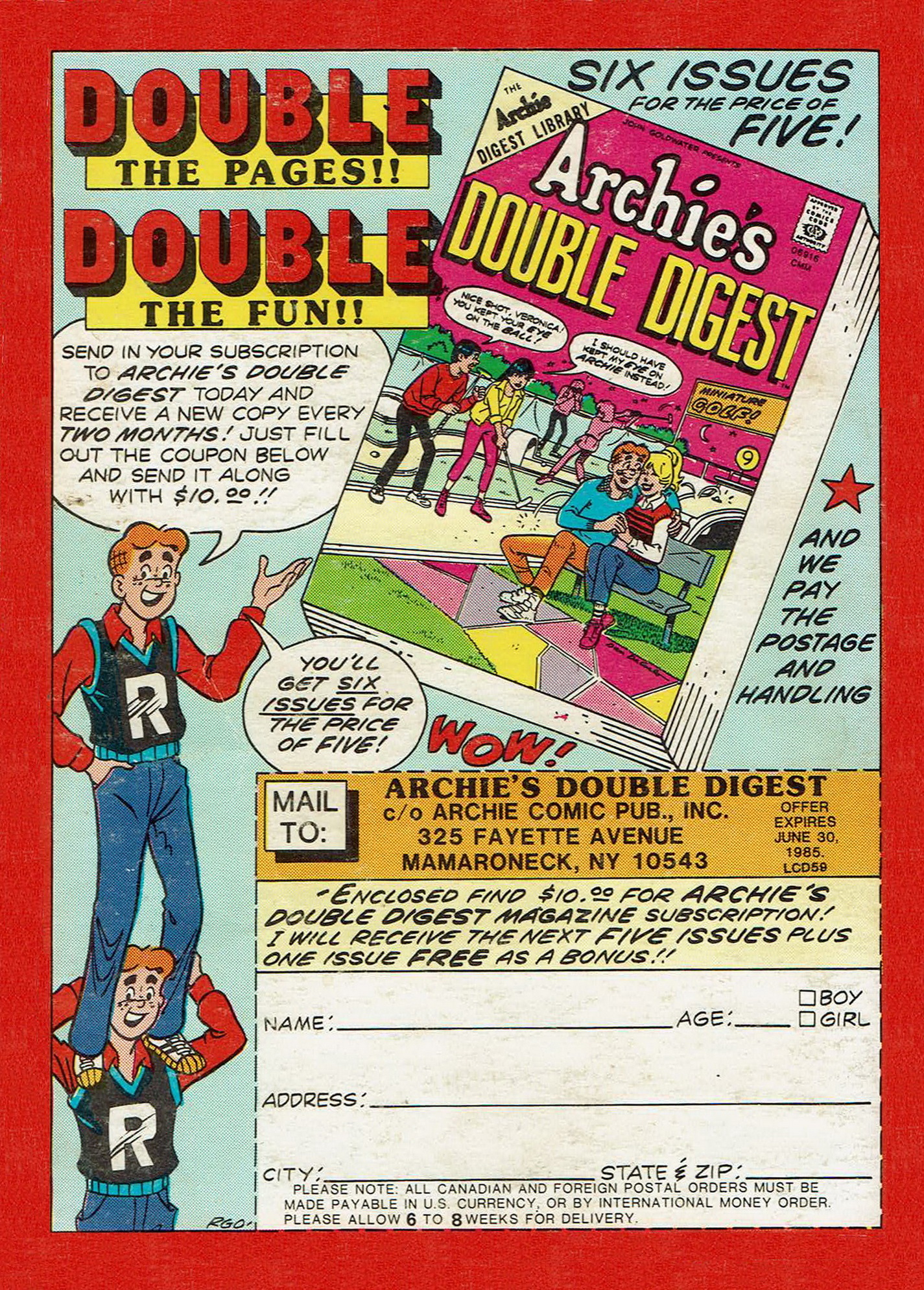 Read online Laugh Comics Digest comic -  Issue #59 - 131