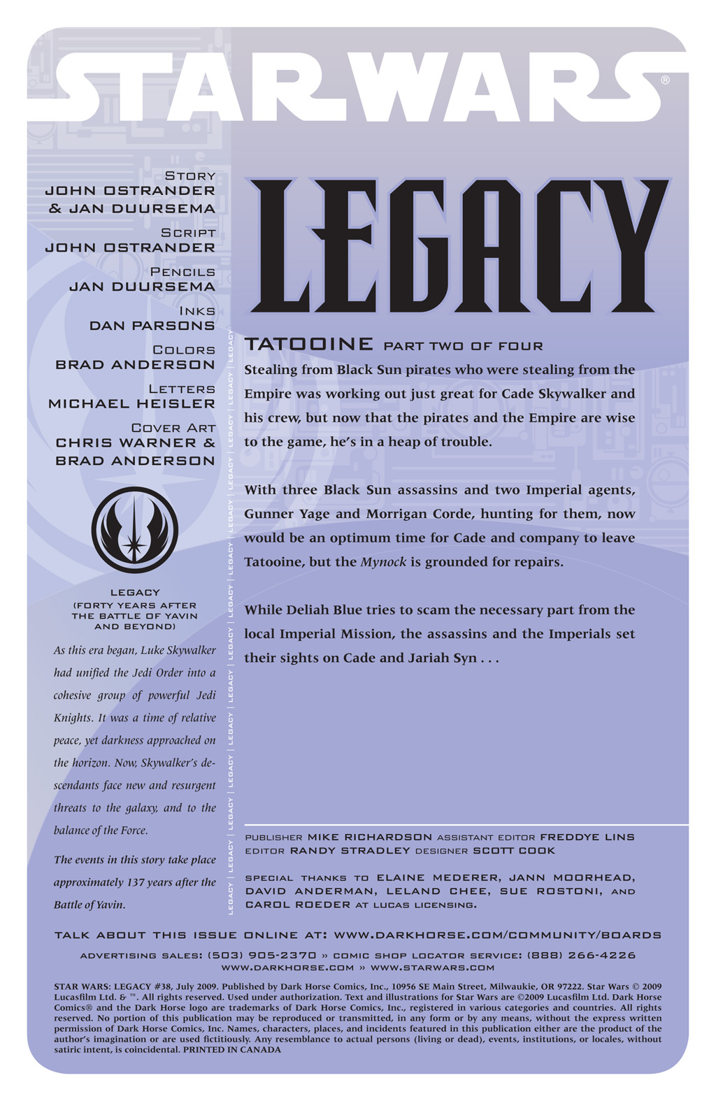 Read online Star Wars: Legacy (2006) comic -  Issue #38 - 2