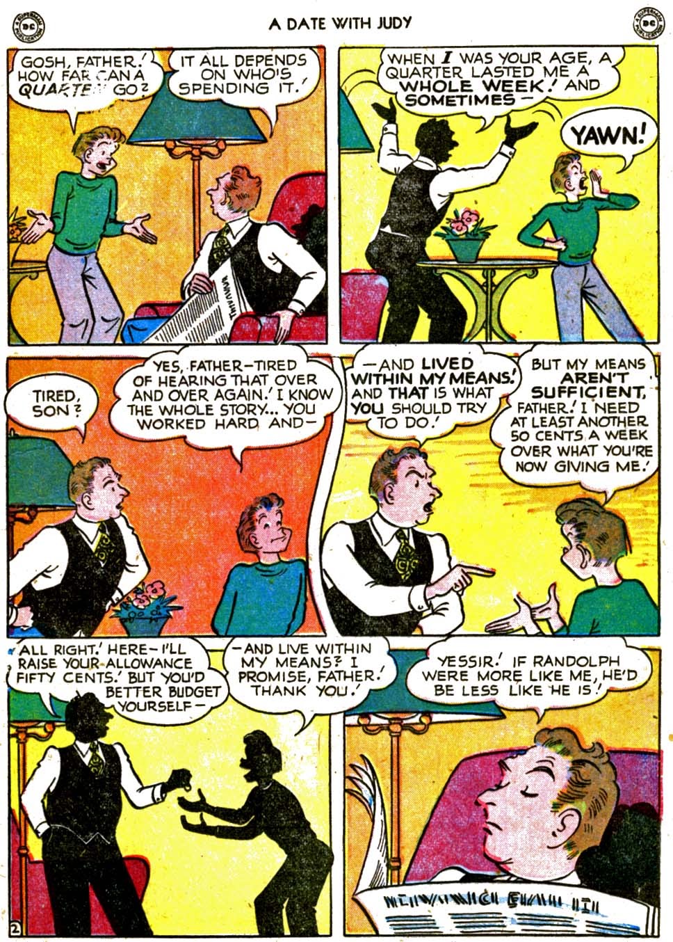 Read online A Date with Judy comic -  Issue #12 - 35