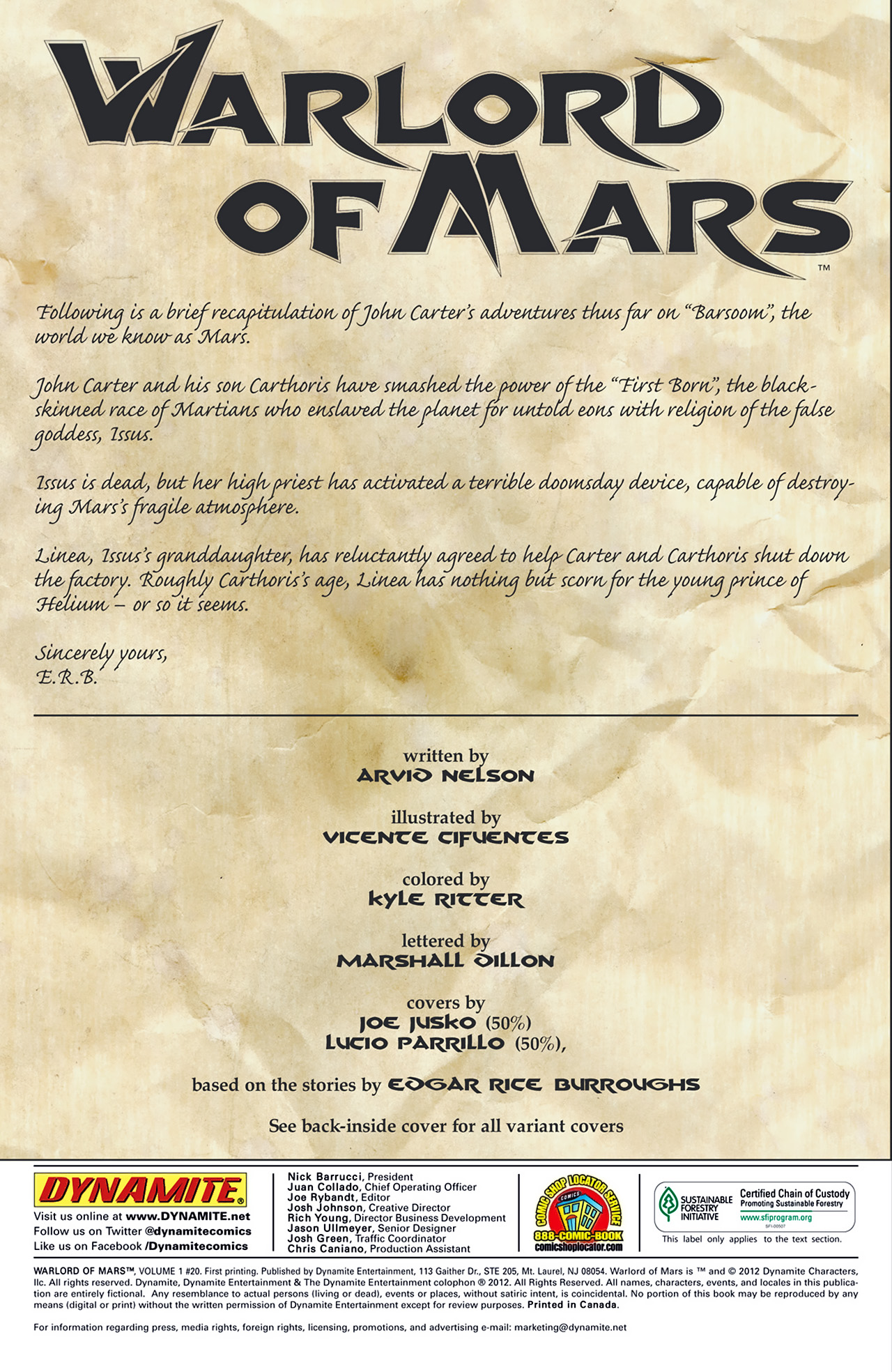 Read online Warlord of Mars comic -  Issue #20 - 3