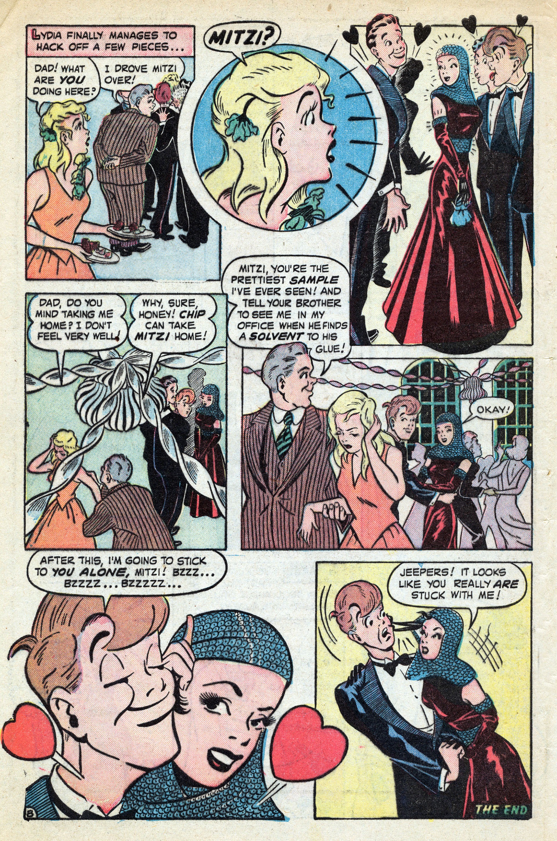 Read online Mitzi's Boy Friend comic -  Issue #5 - 32