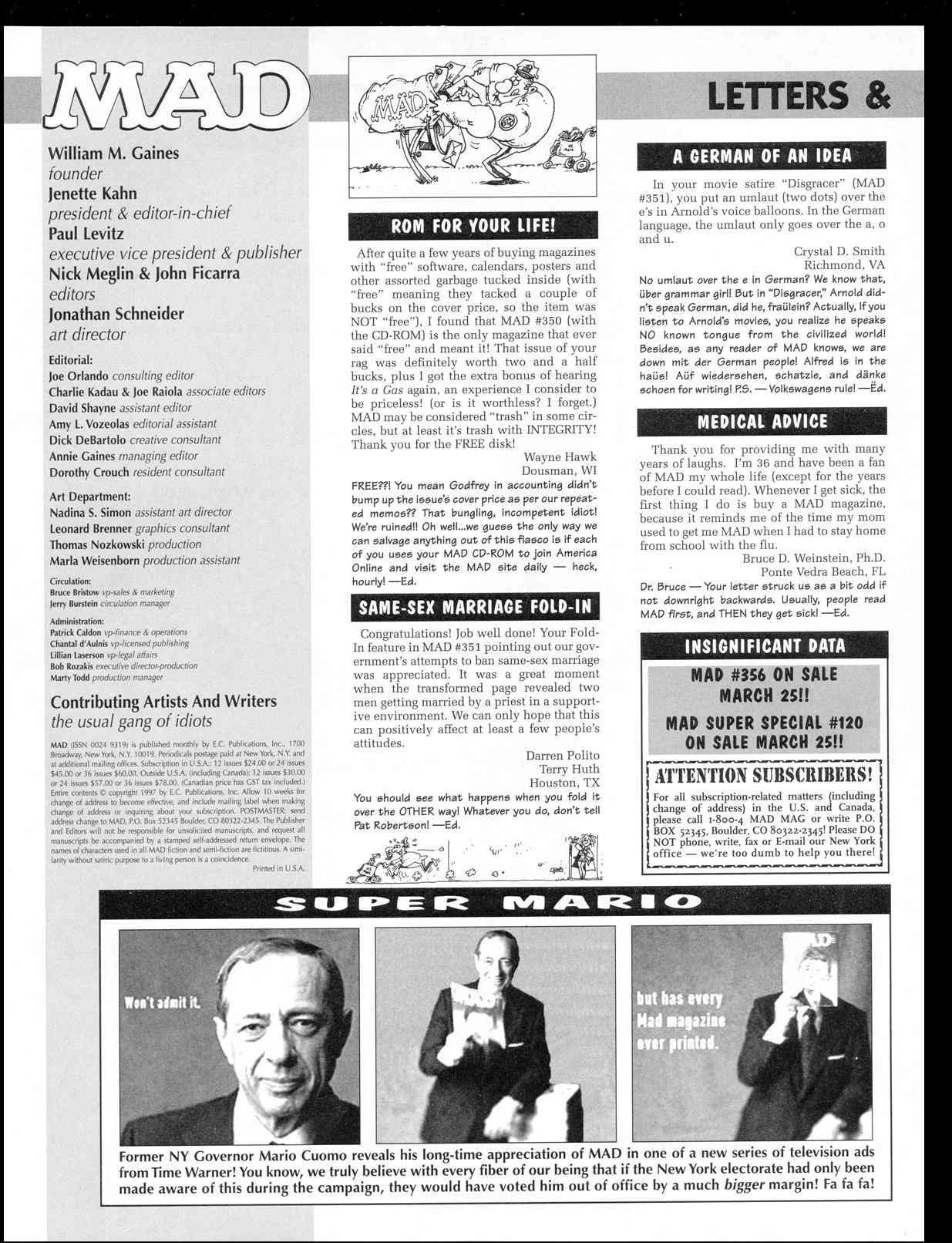 Read online MAD comic -  Issue #355 - 4