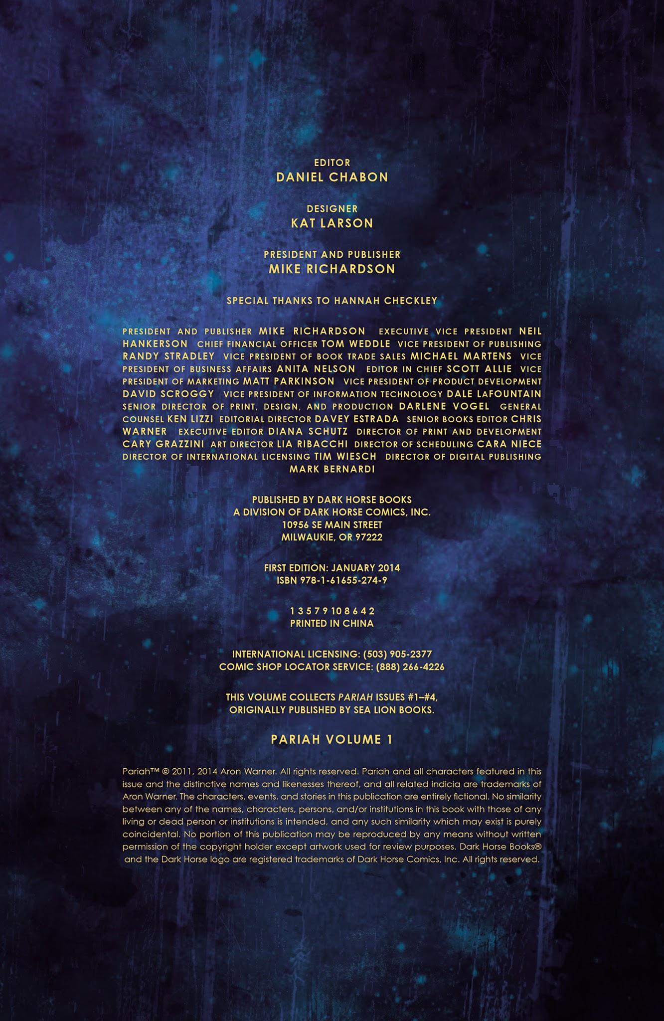 Read online Pariah comic -  Issue # TPB 1 - 4