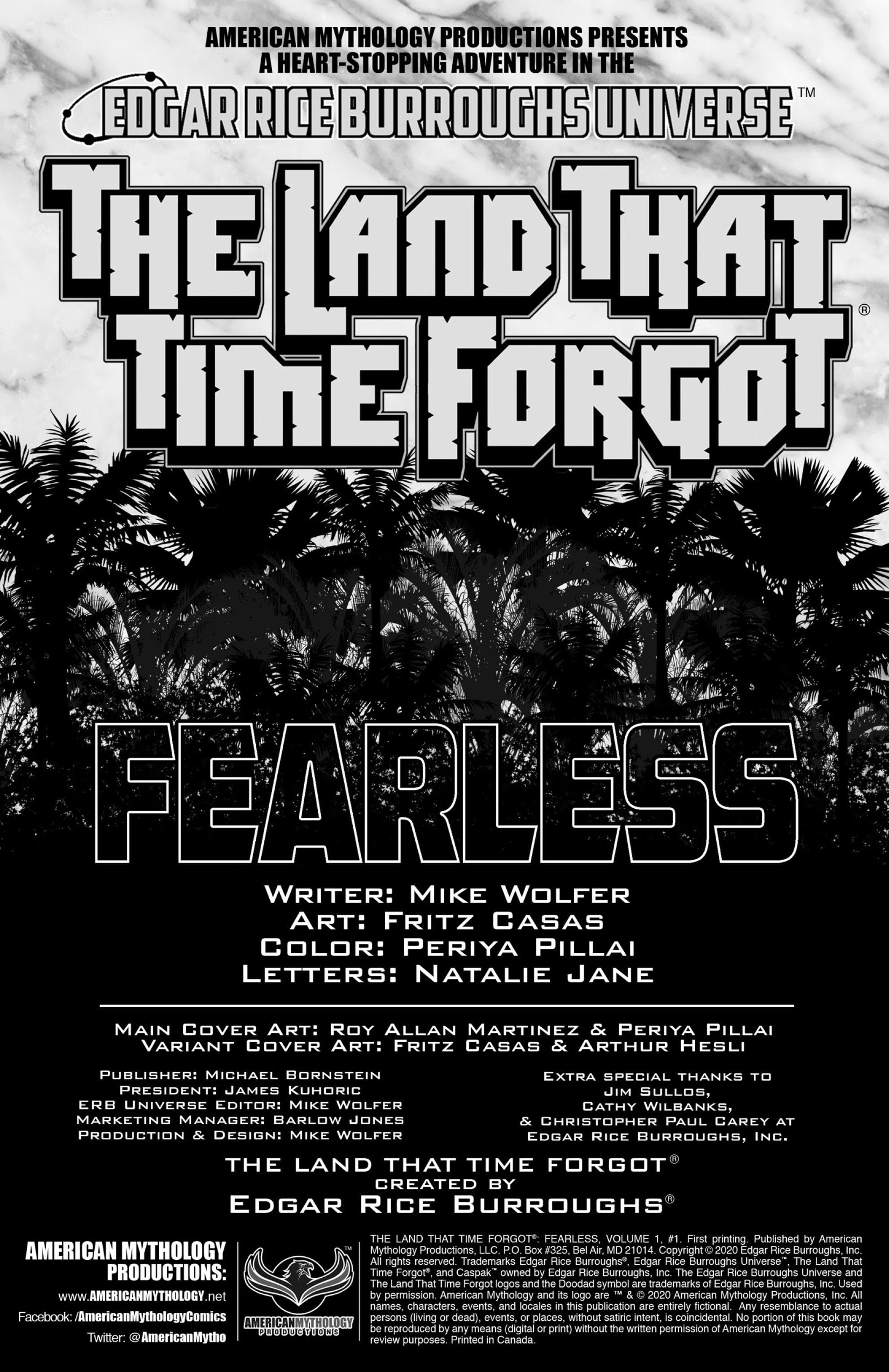 Read online The Land That Time Forgot: Fearless comic -  Issue #1 - 2