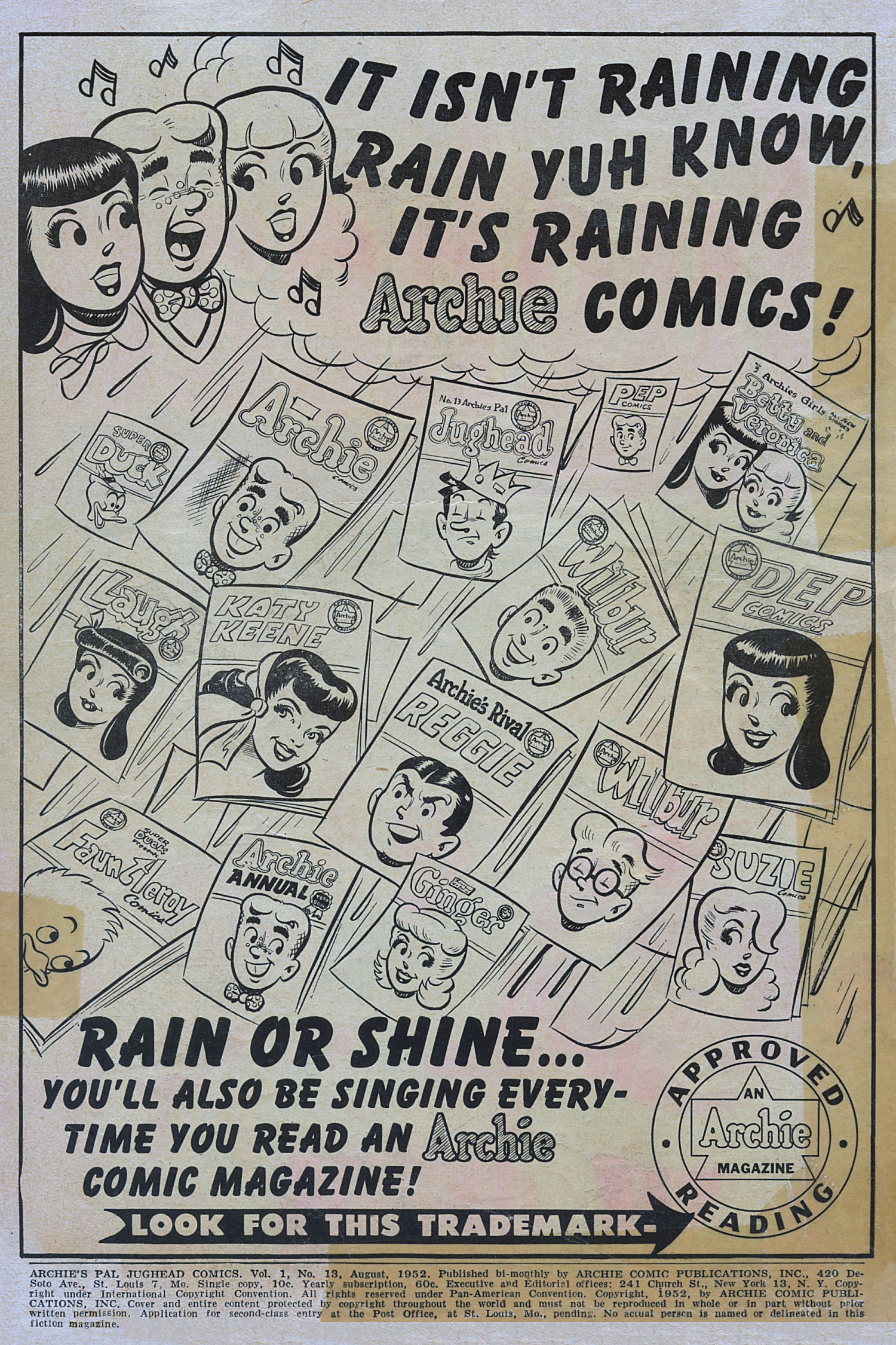 Read online Archie's Pal Jughead comic -  Issue #13 - 2