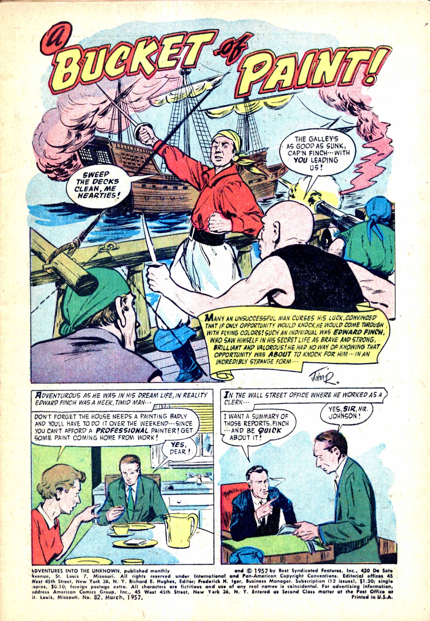 Read online Adventures Into The Unknown comic -  Issue #82 - 3