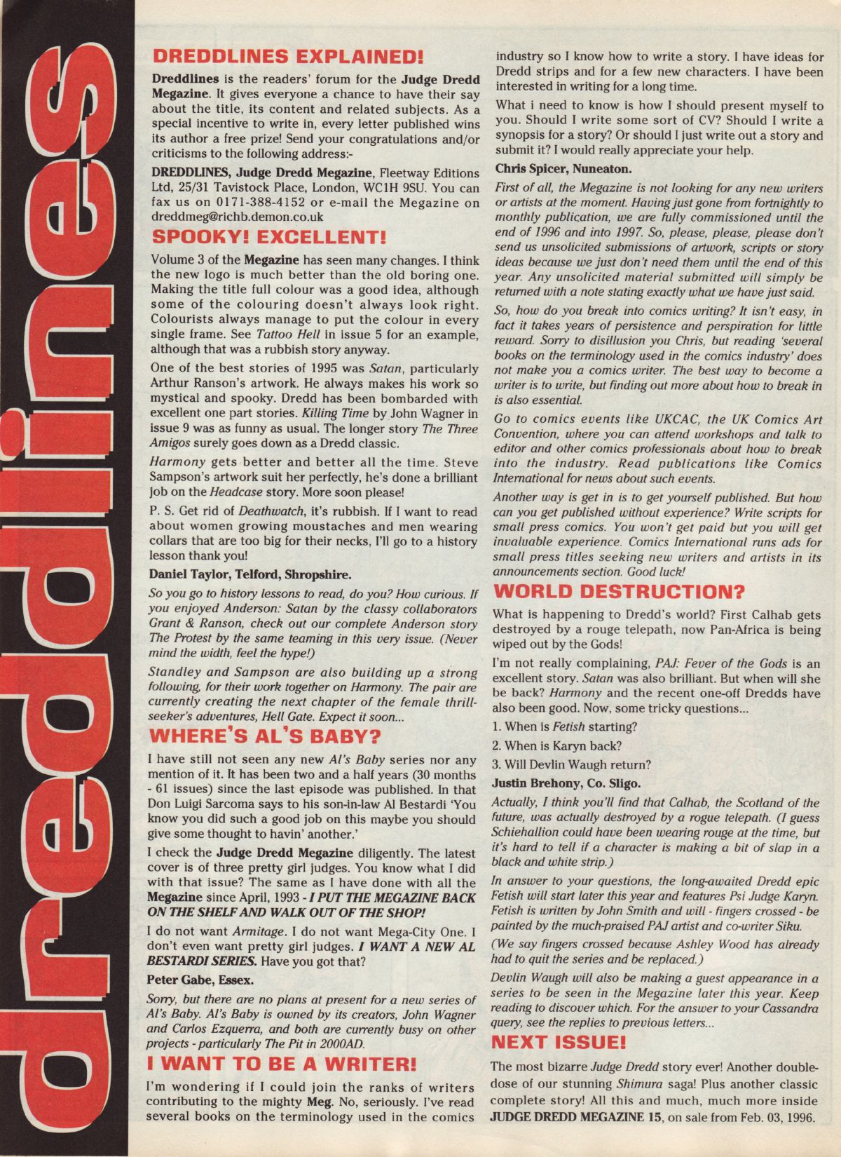 Read online Judge Dredd Megazine (vol. 3) comic -  Issue #14 - 21