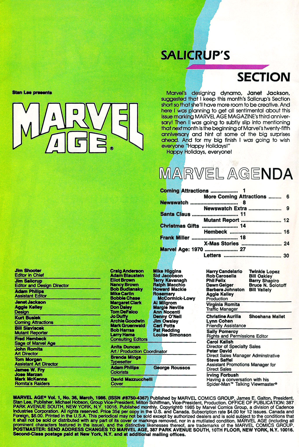 Read online Marvel Age comic -  Issue #36 - 2