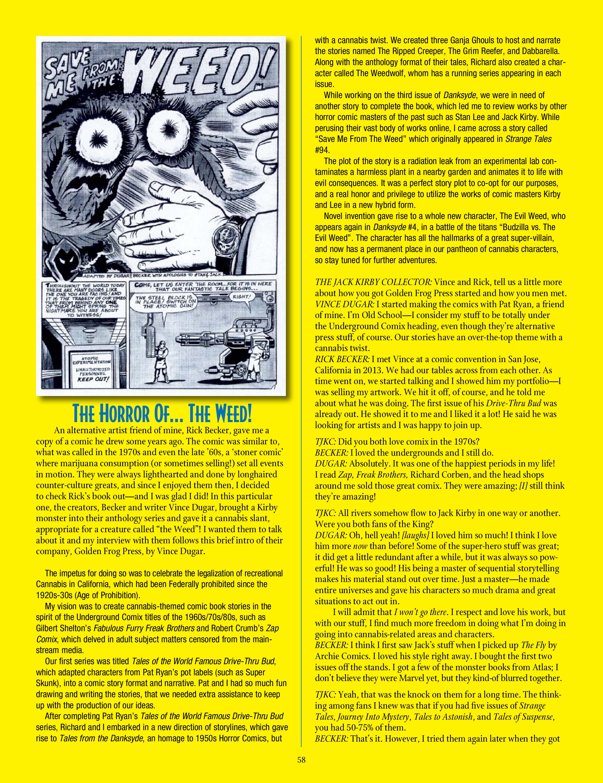 Read online The Jack Kirby Collector comic -  Issue #77 - 60