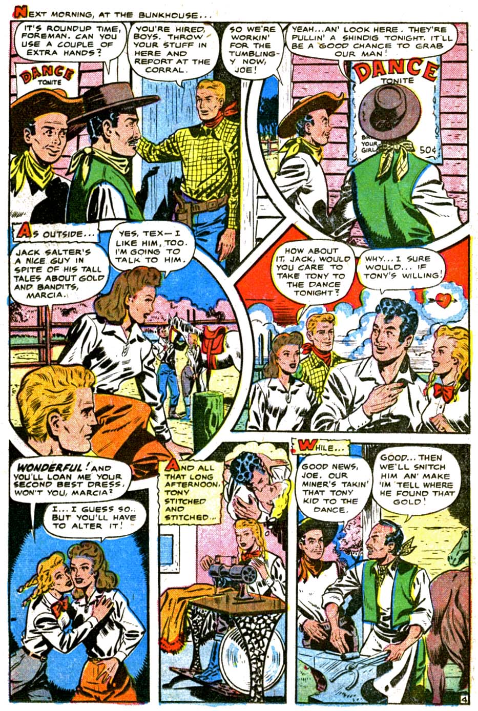Read online Cowgirl Romances (1950) comic -  Issue #3 - 35