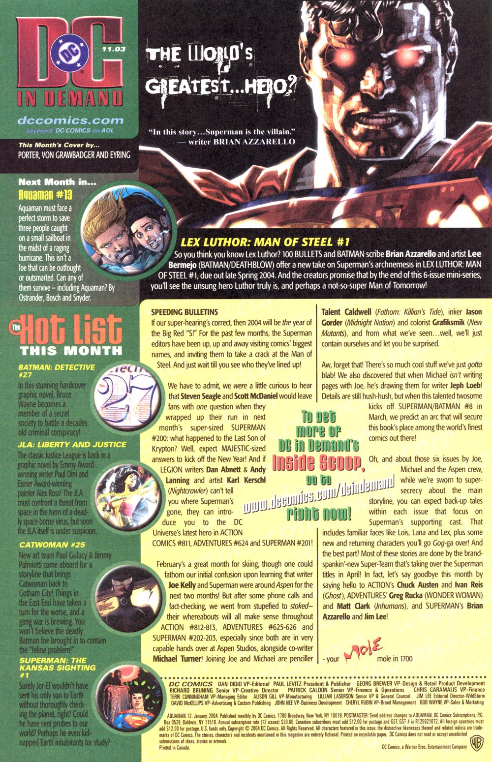 Aquaman (2003) Issue #12 #12 - English 25