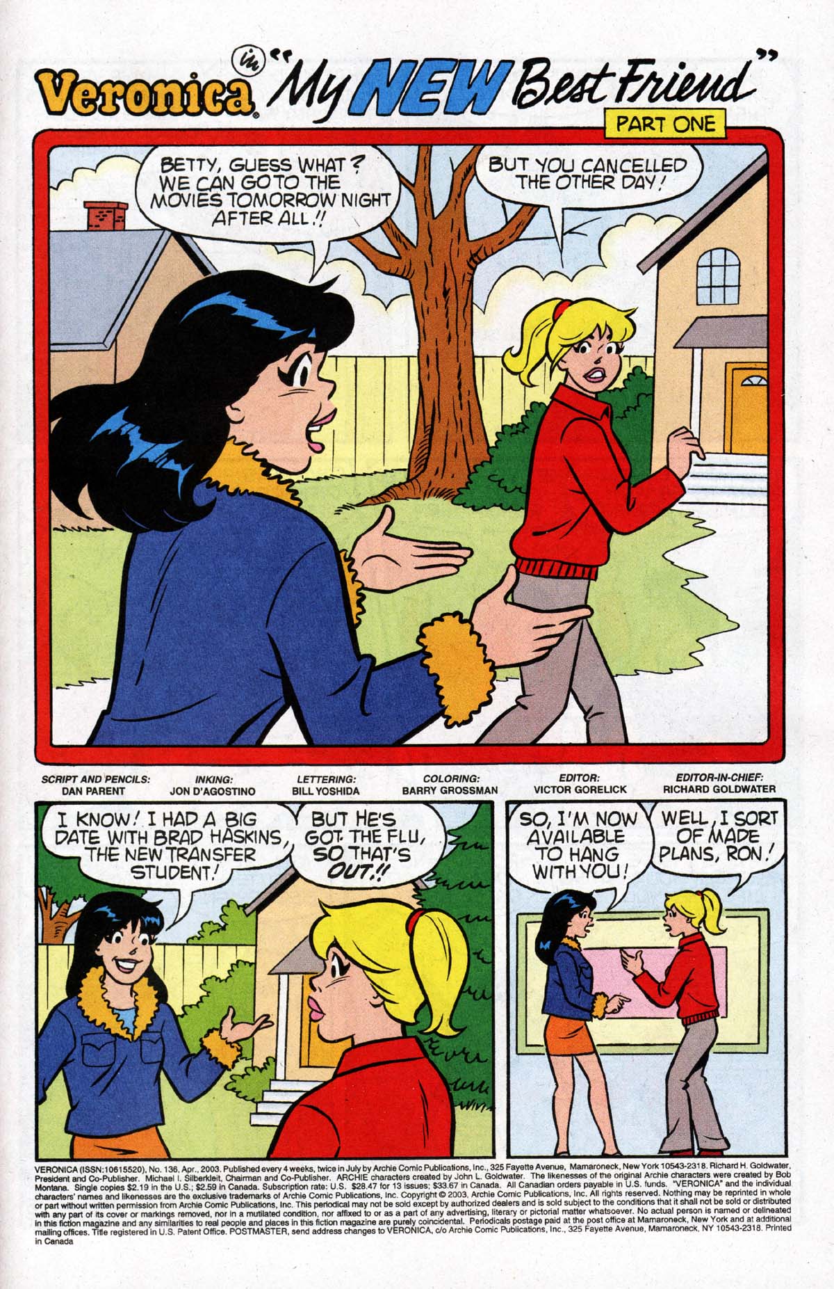 Read online Veronica comic -  Issue #136 - 2