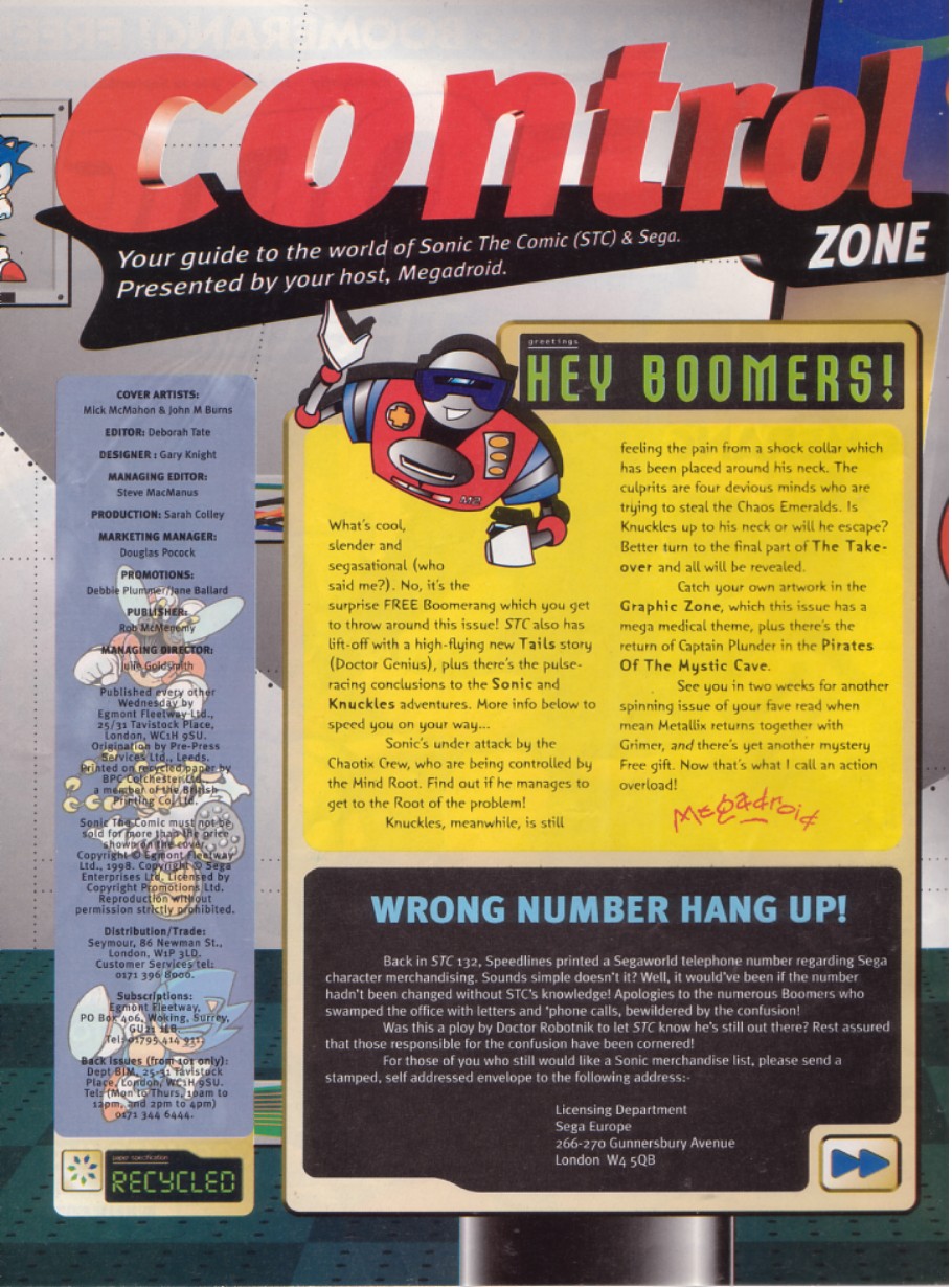 Read online Sonic the Comic comic -  Issue #138 - 2