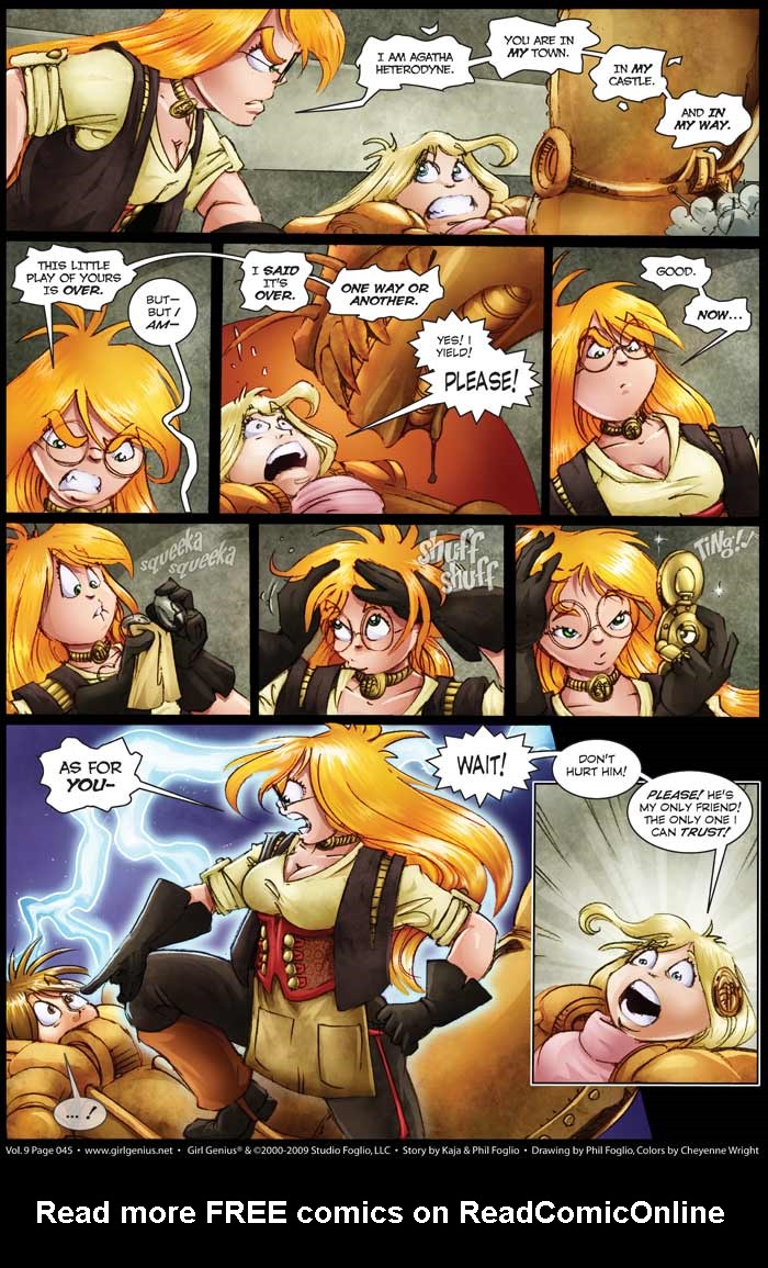 Read online Girl Genius (2002) comic -  Issue #9 - 46