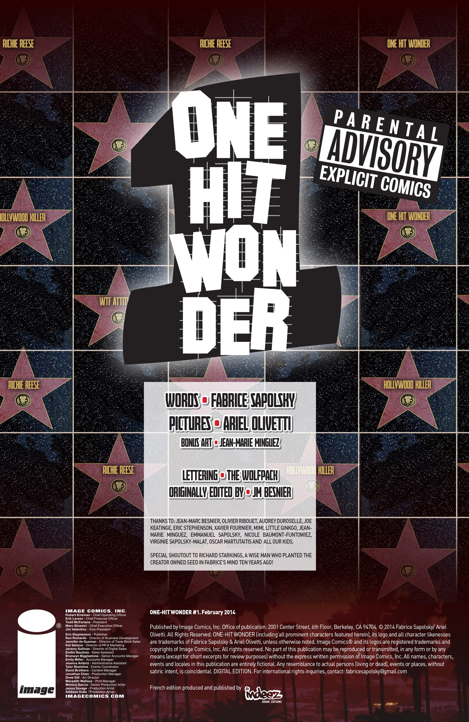 Read online One-Hit Wonder comic -  Issue #1 - 2