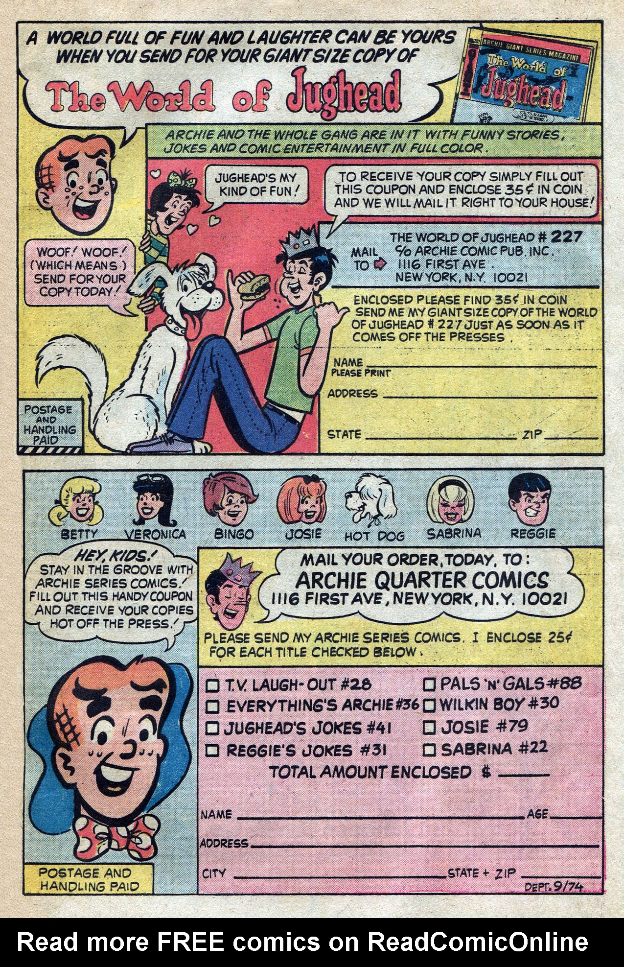Read online Reggie and Me (1966) comic -  Issue #73 - 32