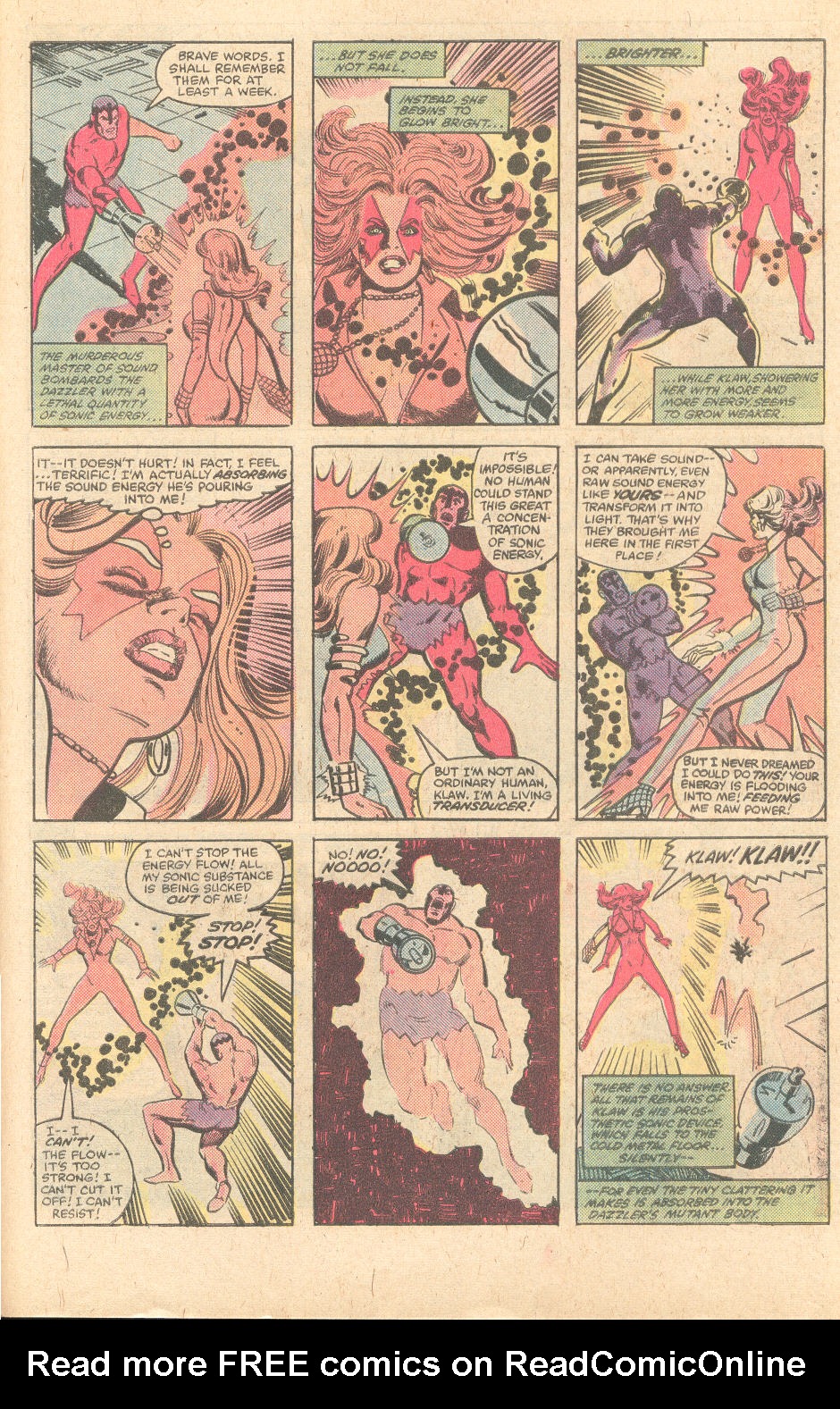 Read online Dazzler (1981) comic -  Issue #9 - 19