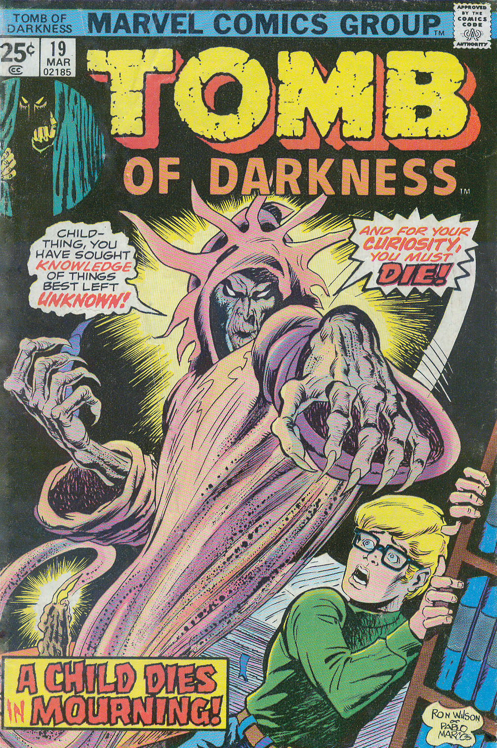 Read online Tomb of Darkness comic -  Issue #19 - 1