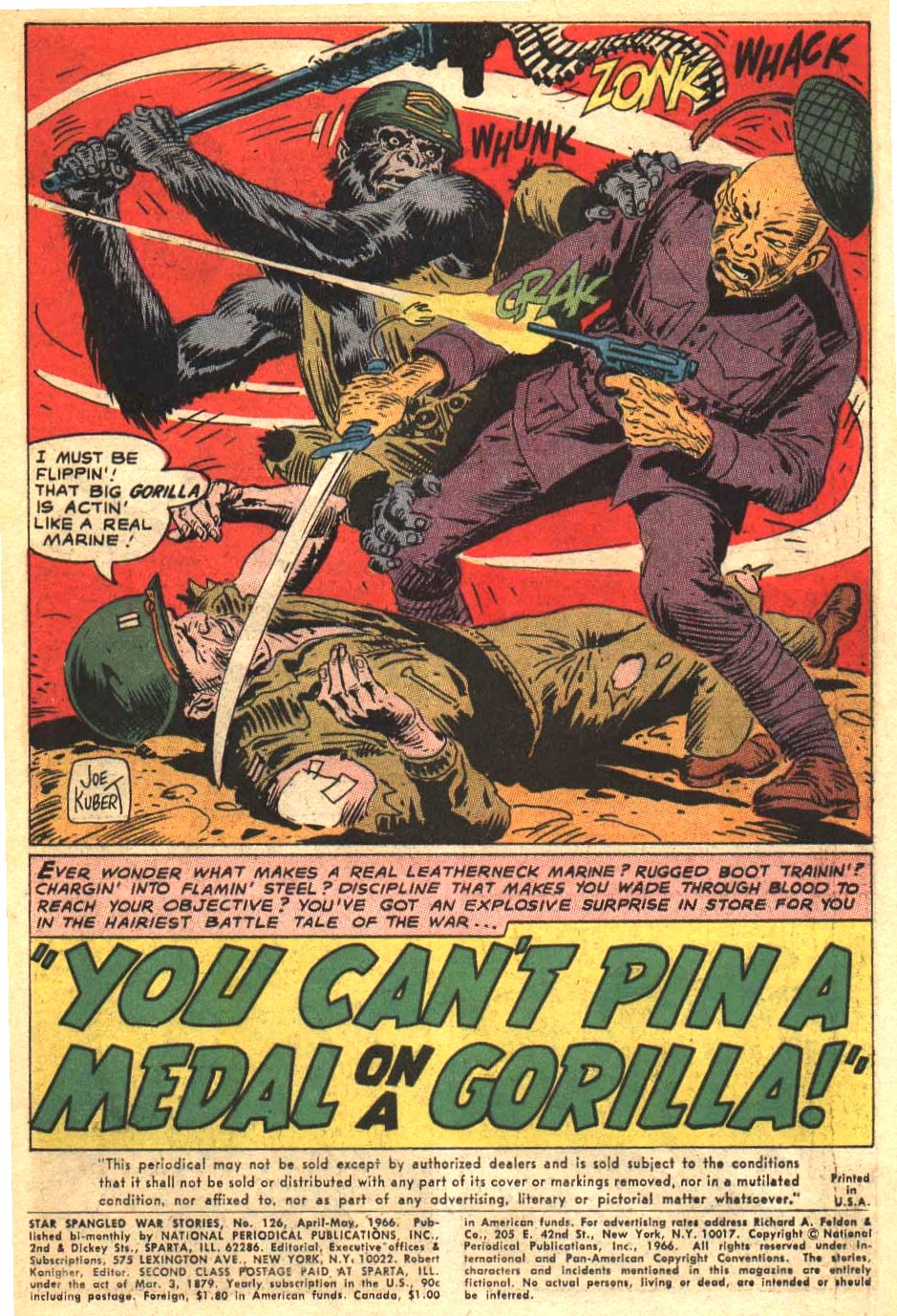 Read online Star Spangled War Stories (1952) comic -  Issue #126 - 3