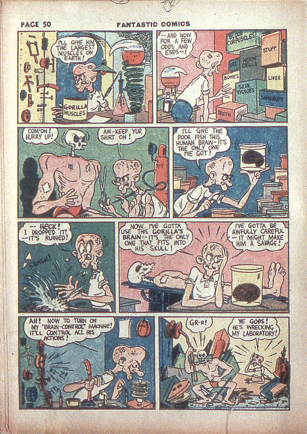 Read online Fantastic Comics comic -  Issue #4 - 51
