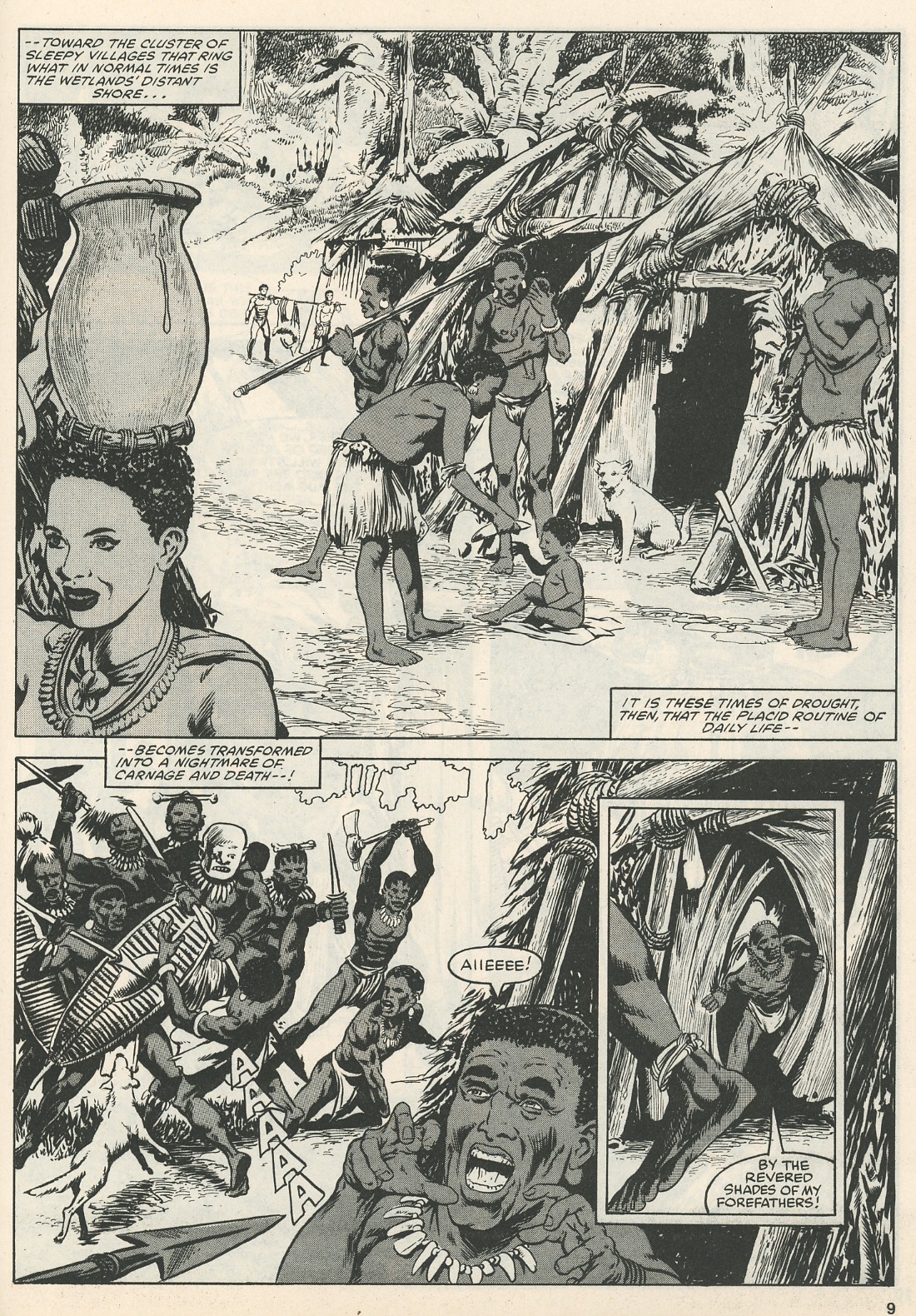 Read online The Savage Sword Of Conan comic -  Issue #111 - 9