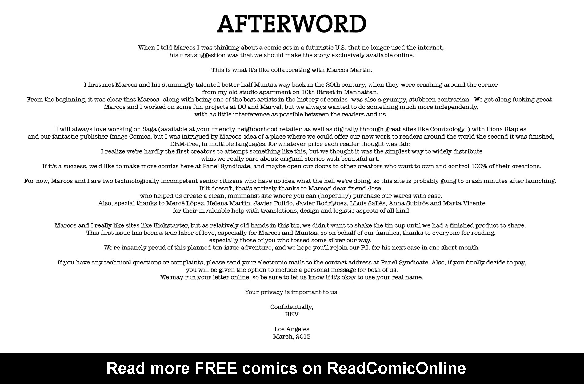 Read online The Private Eye comic -  Issue #1 - 32