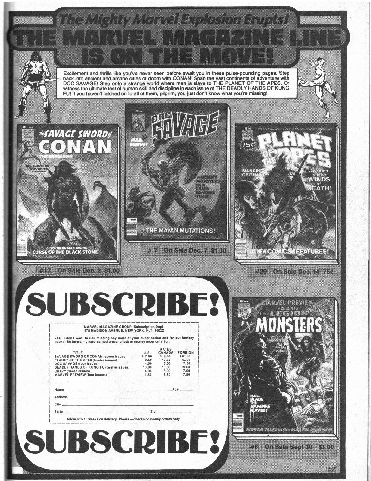 Read online Doc Savage (1975) comic -  Issue #7 - 57