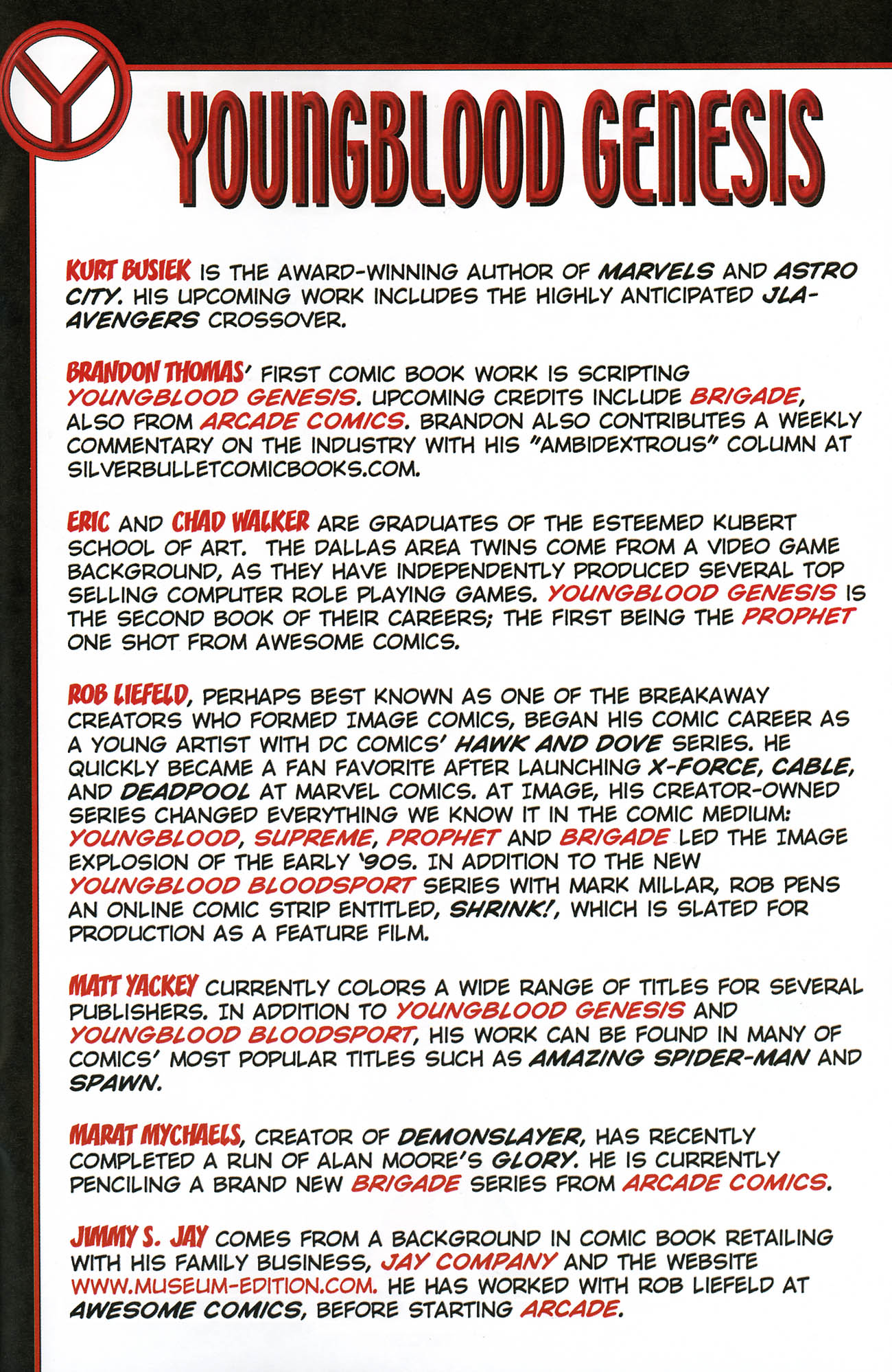 Read online Youngblood: Genesis comic -  Issue #1 - 34