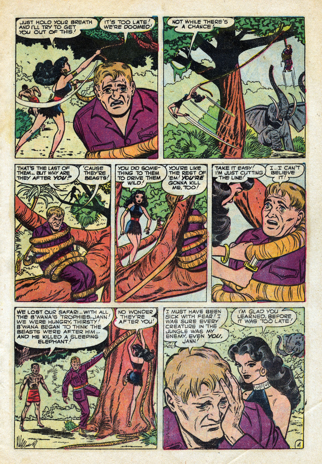 Read online Jann of the Jungle comic -  Issue #12 - 13