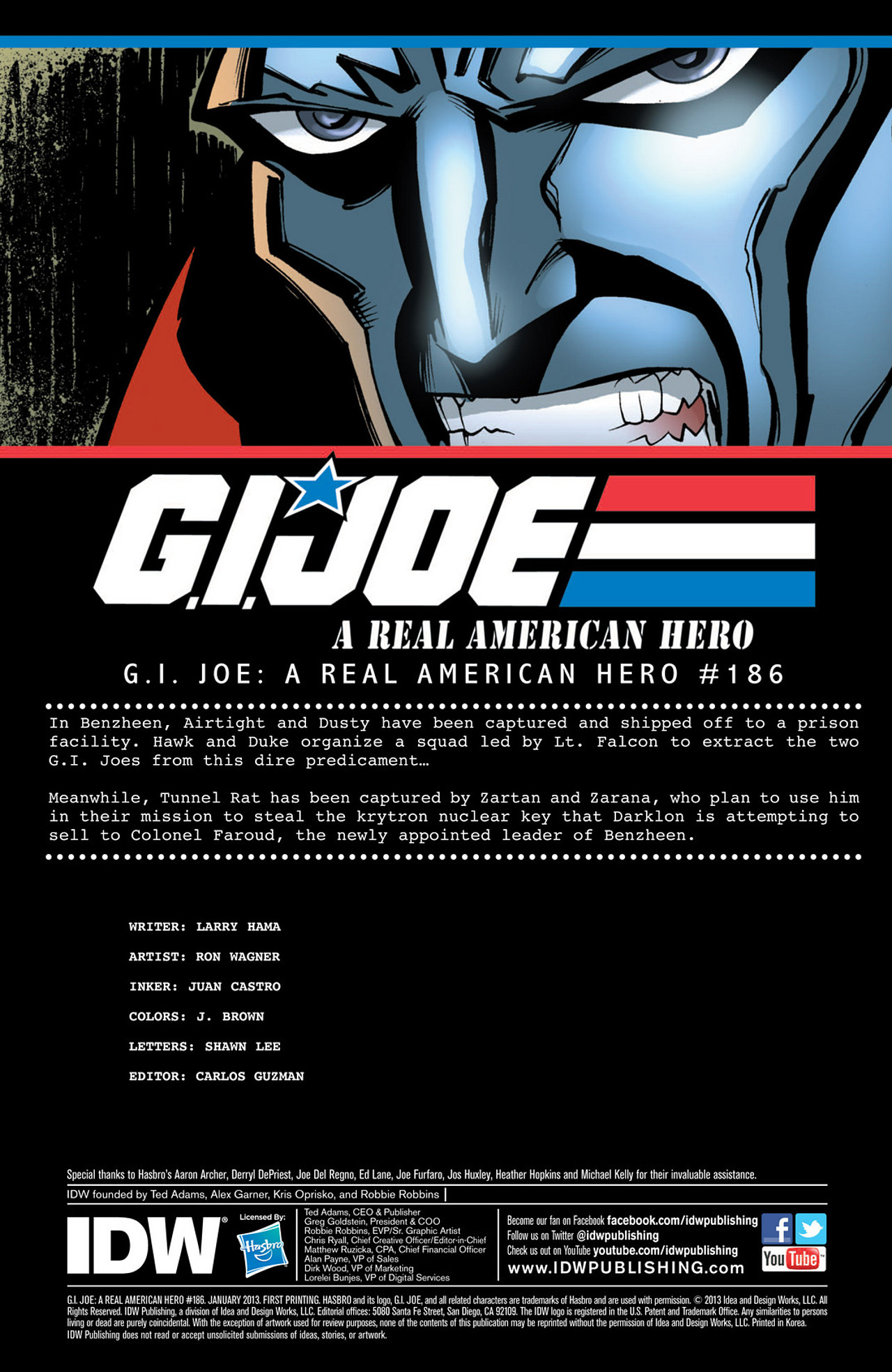 G.I. Joe: A Real American Hero 186 Page 1