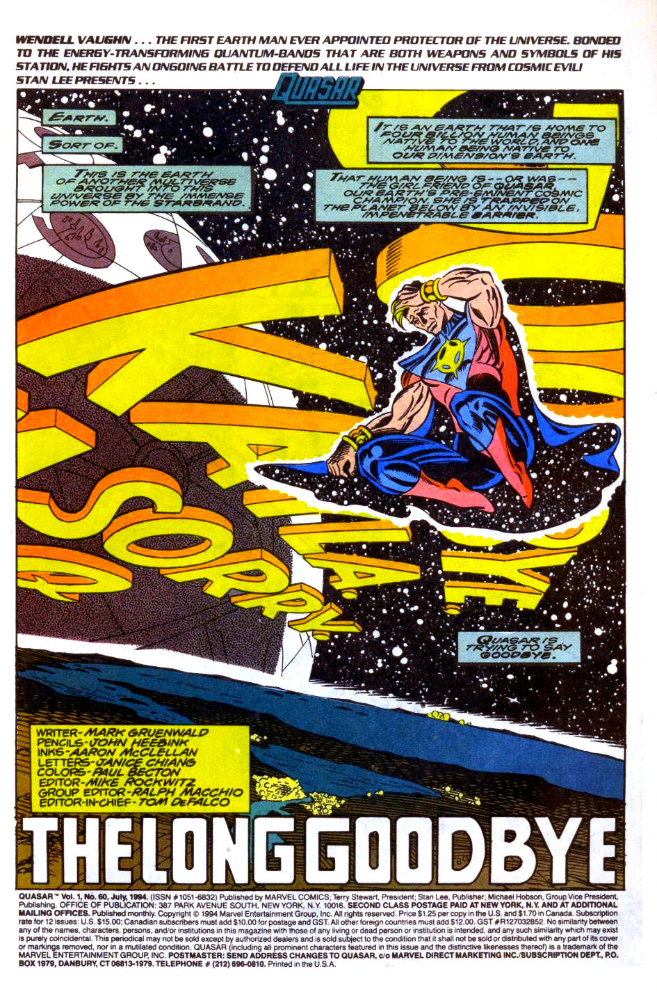 Read online Quasar comic -  Issue #60 - 2