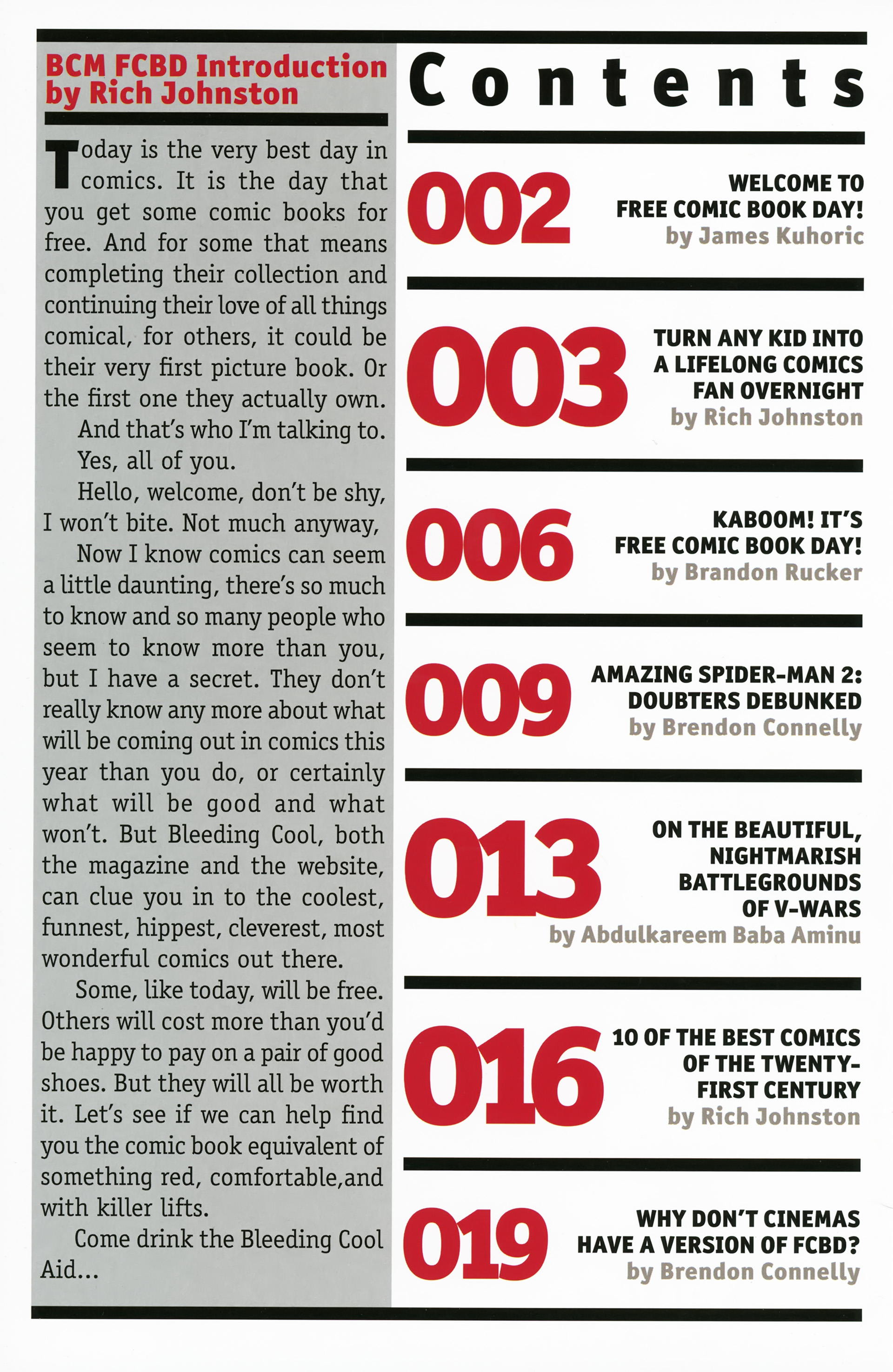 Read online Free Comic Book Day 2014 comic -  Issue # Bleeding Cool Magazine FCBD - 2