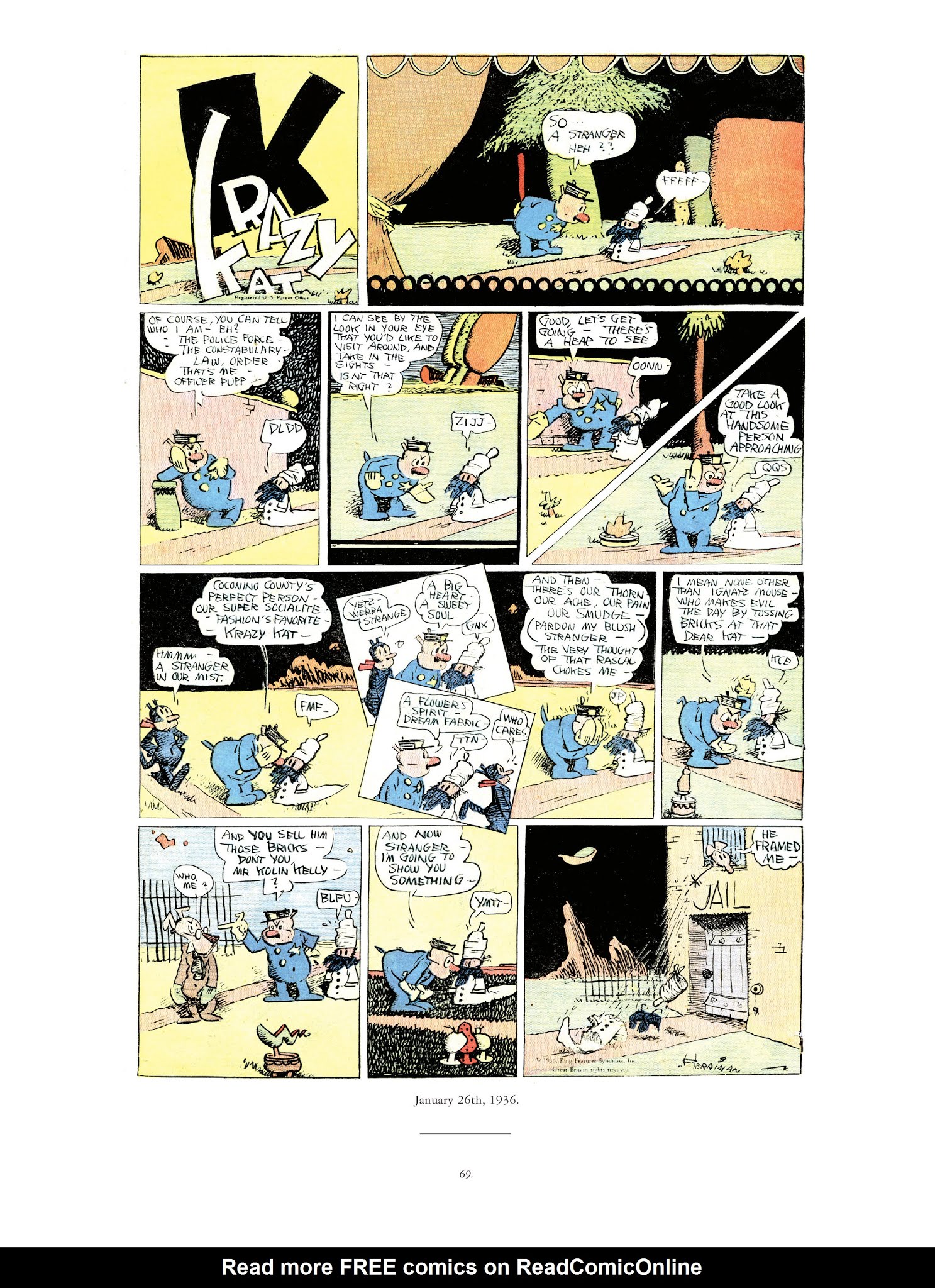 Read online Krazy & Ignatz comic -  Issue # TPB 9 - 67