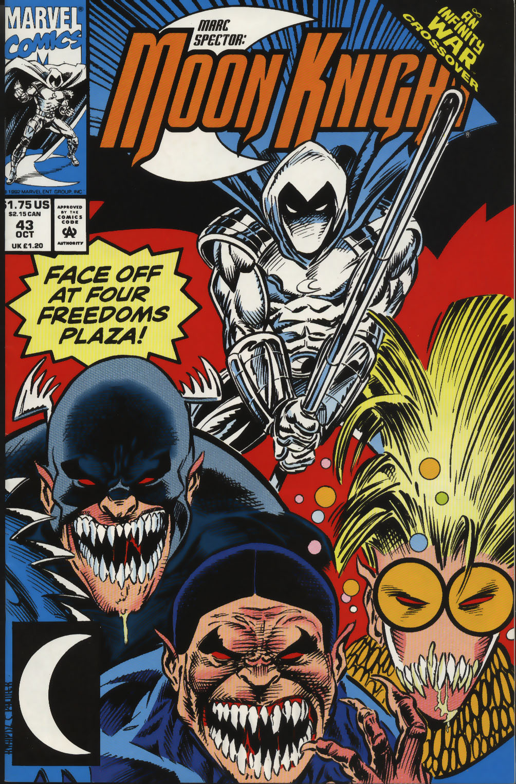 Read online Marc Spector: Moon Knight comic -  Issue #43 - 1