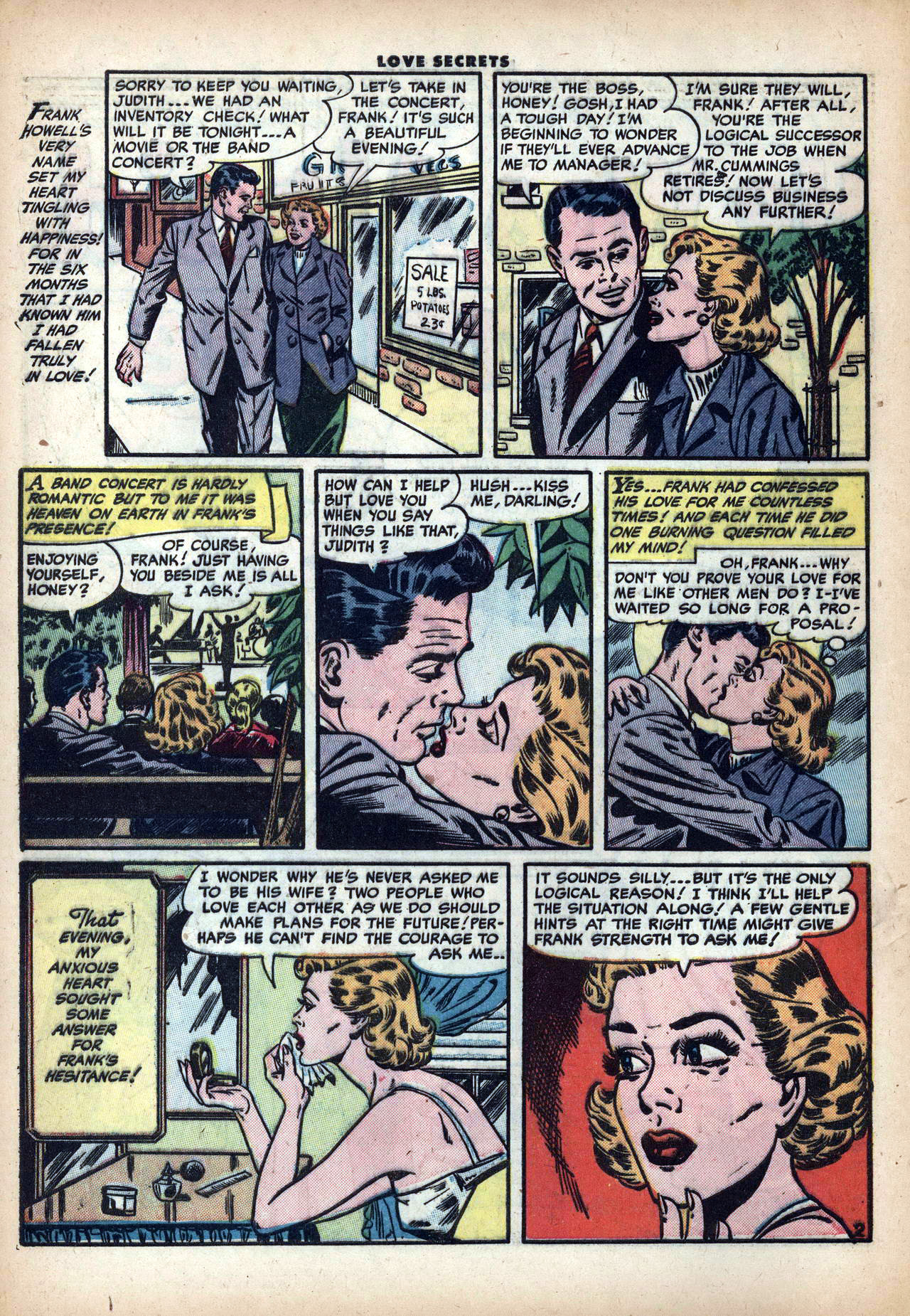 Read online Love Secrets (1953) comic -  Issue #39 - 4