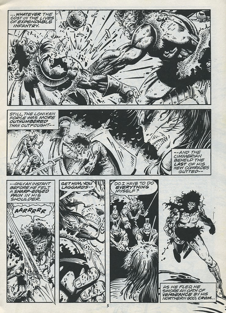 Read online The Savage Sword Of Conan comic -  Issue #221 - 7