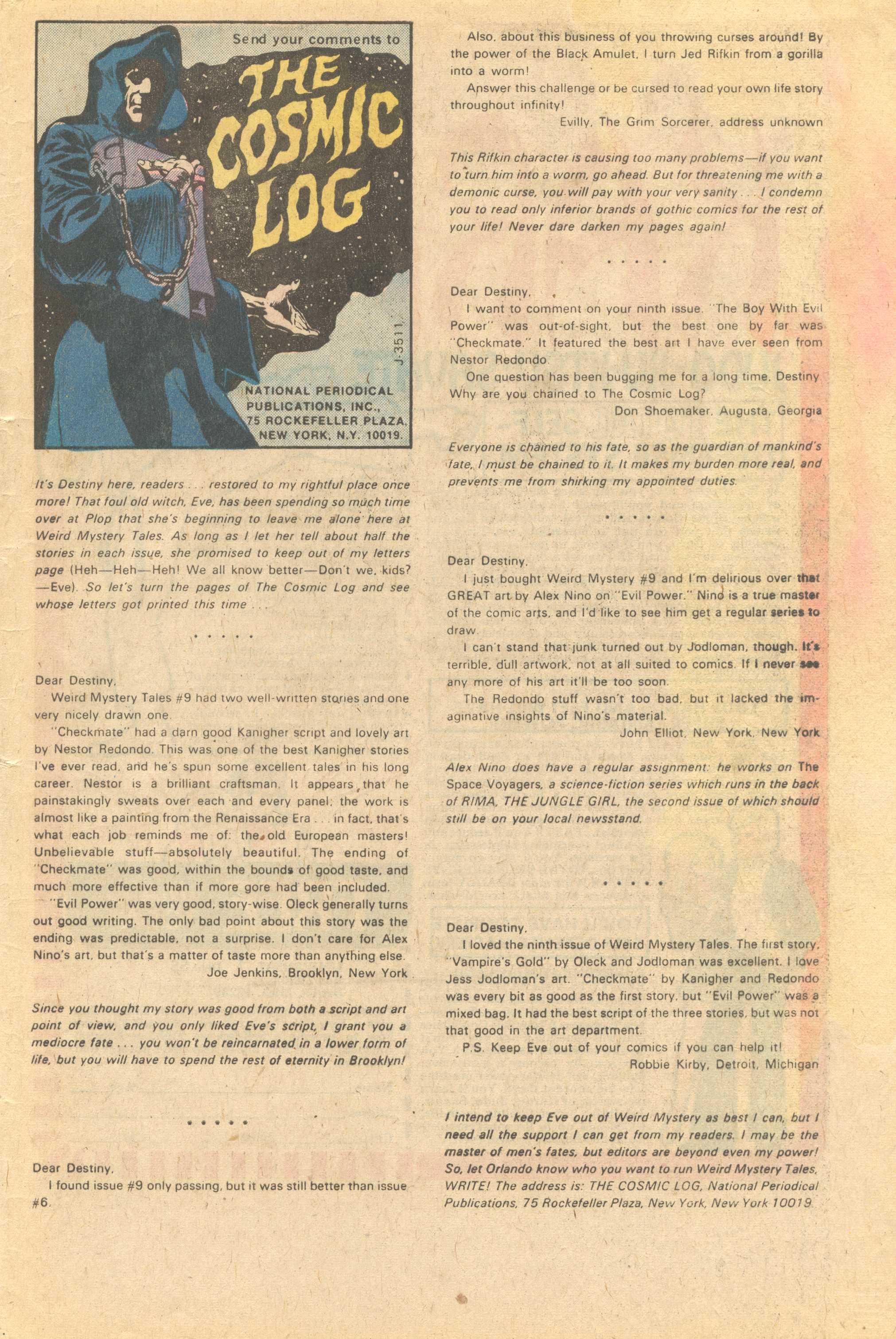 Read online Weird Mystery Tales comic -  Issue #12 - 32