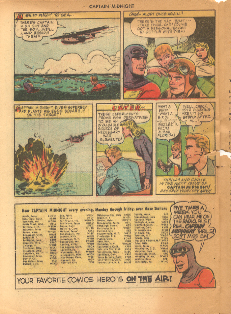 Read online Captain Midnight (1942) comic -  Issue #22 - 32