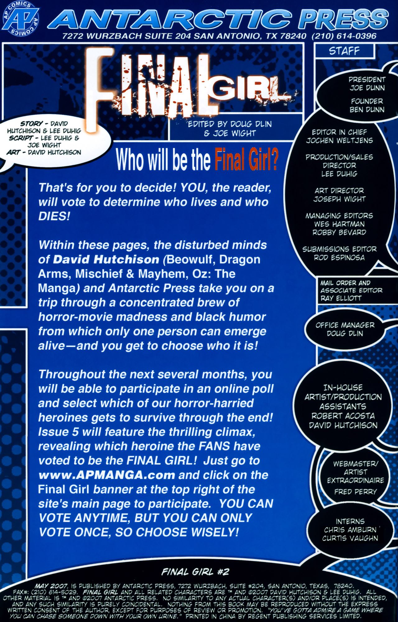 Read online Final Girl comic -  Issue #2 - 2