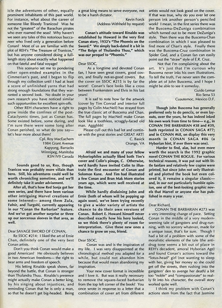 Read online The Savage Sword Of Conan comic -  Issue #221 - 65