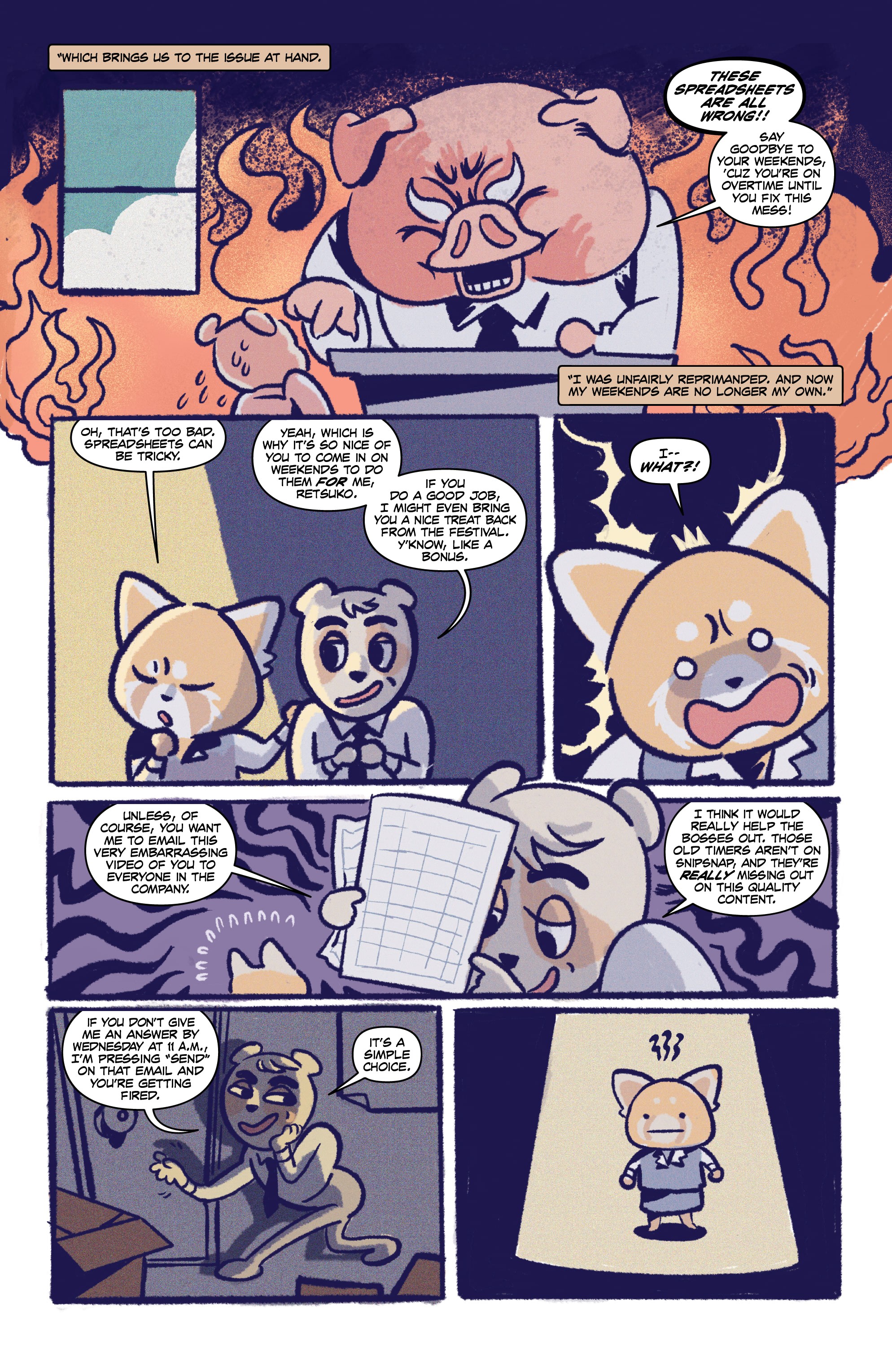 Read online Aggretsuko Meet Her Friends comic -  Issue #2 - 8