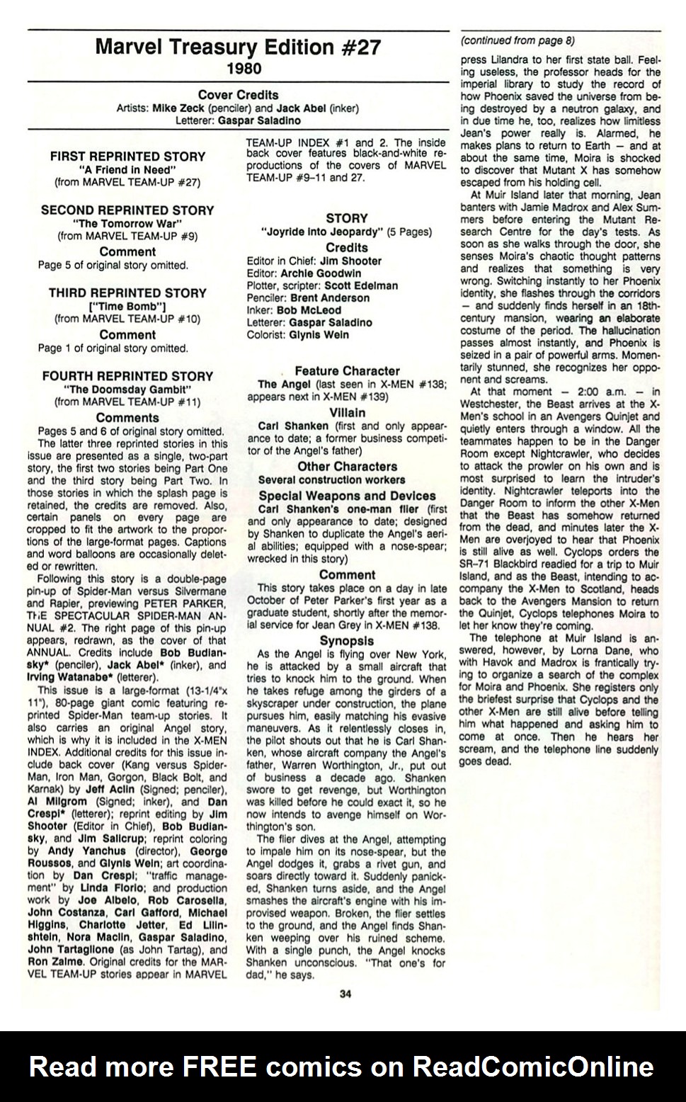 Read online The Official Marvel Index To The X-Men comic -  Issue #7 - 36