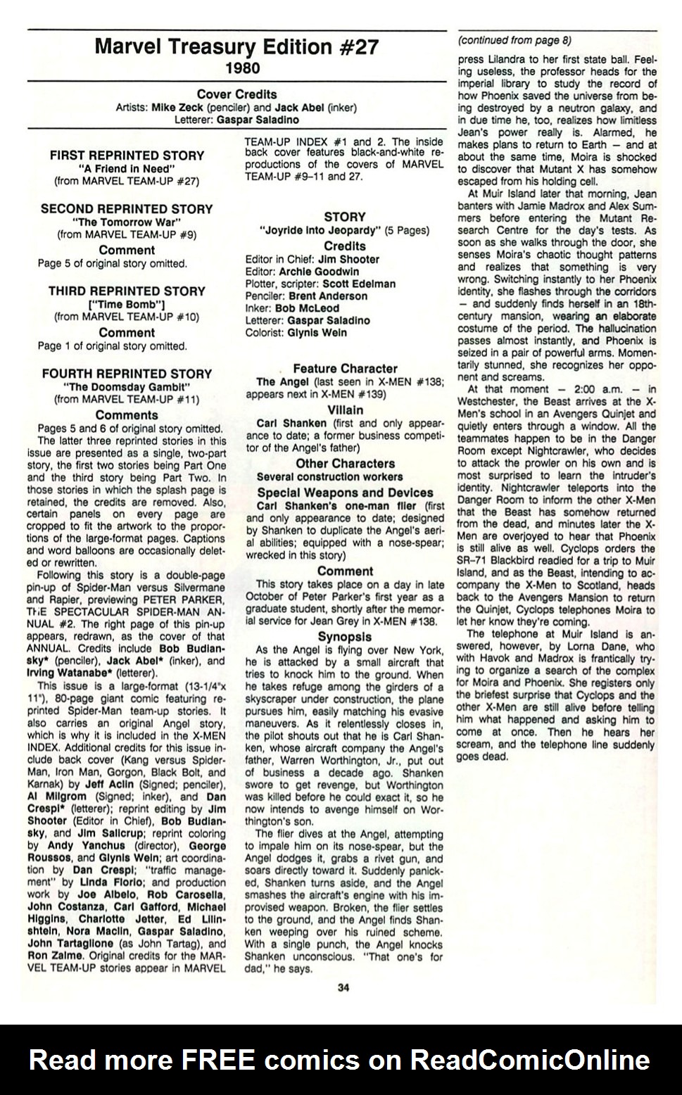 The Official Marvel Index To The X-Men (1987) issue 7 - Page 36