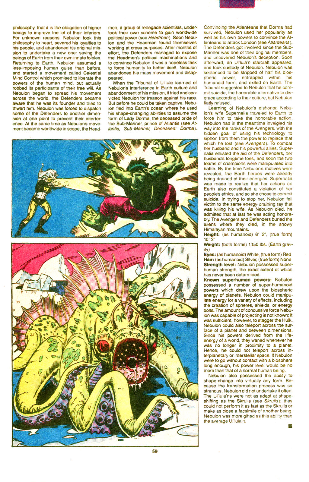 The Official Handbook of the Marvel Universe Deluxe Edition issue 18 - Page 60