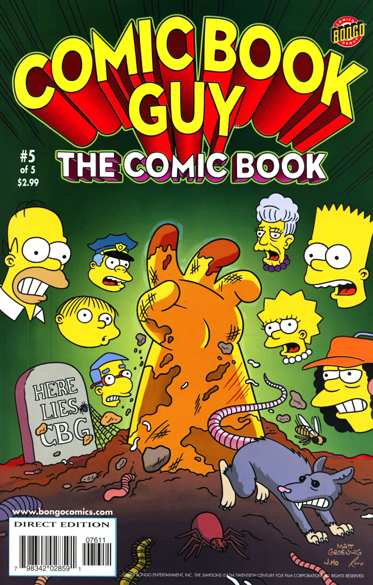 Read online Bongo Comics presents Comic Book Guy: The Comic Book comic -  Issue #5 - 1