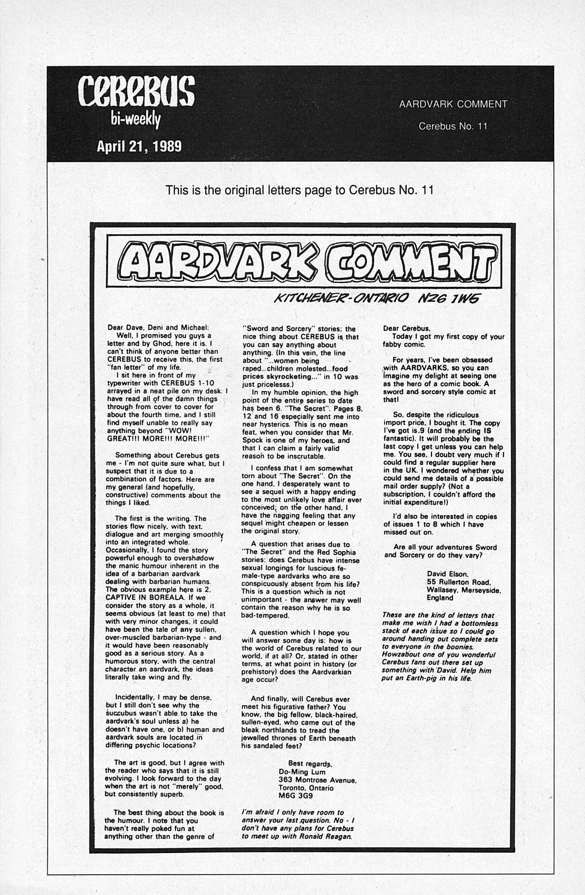 Read online Cerebus comic -  Issue #11 - 28