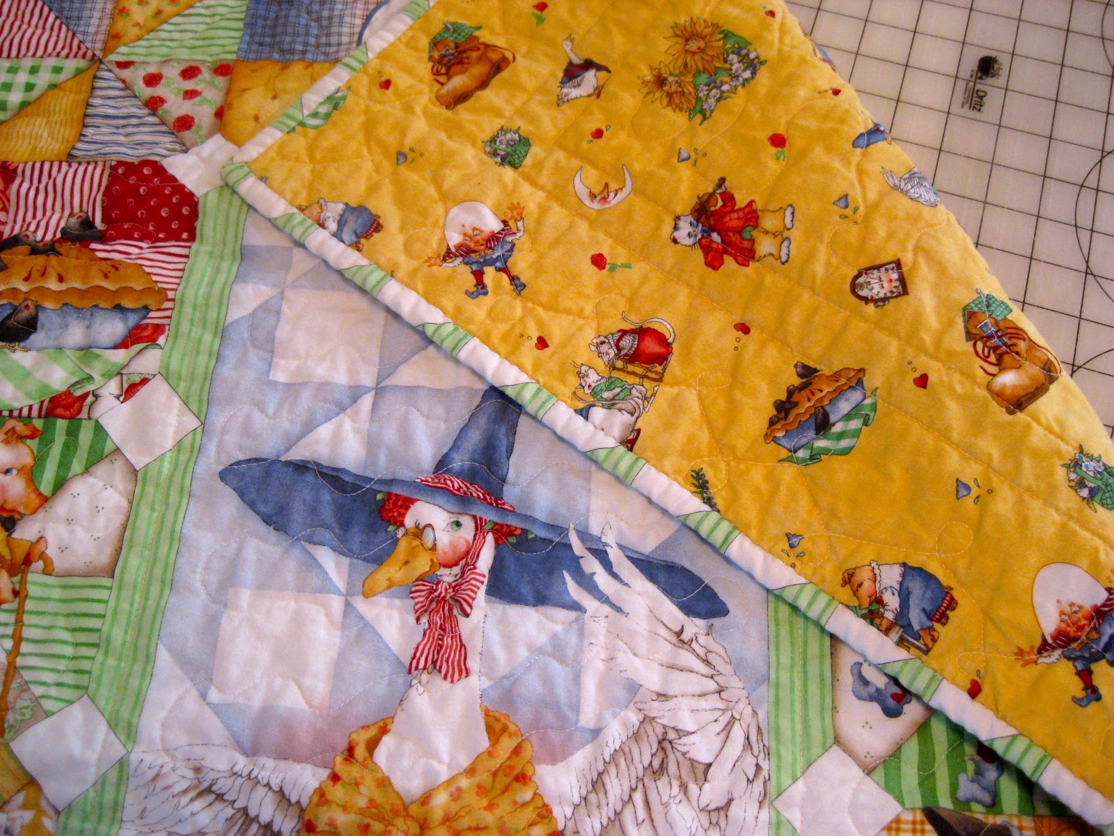 Bits & Pieces, This & That Mother Goose Baby Quilt